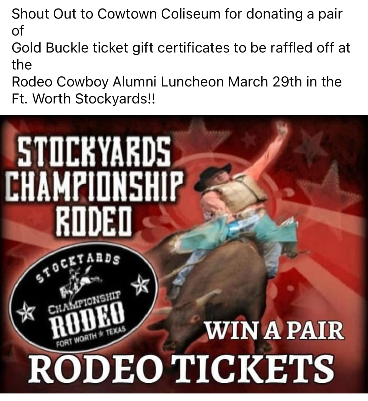 Rodeo Cowboy Alumni | Fort Worth TX