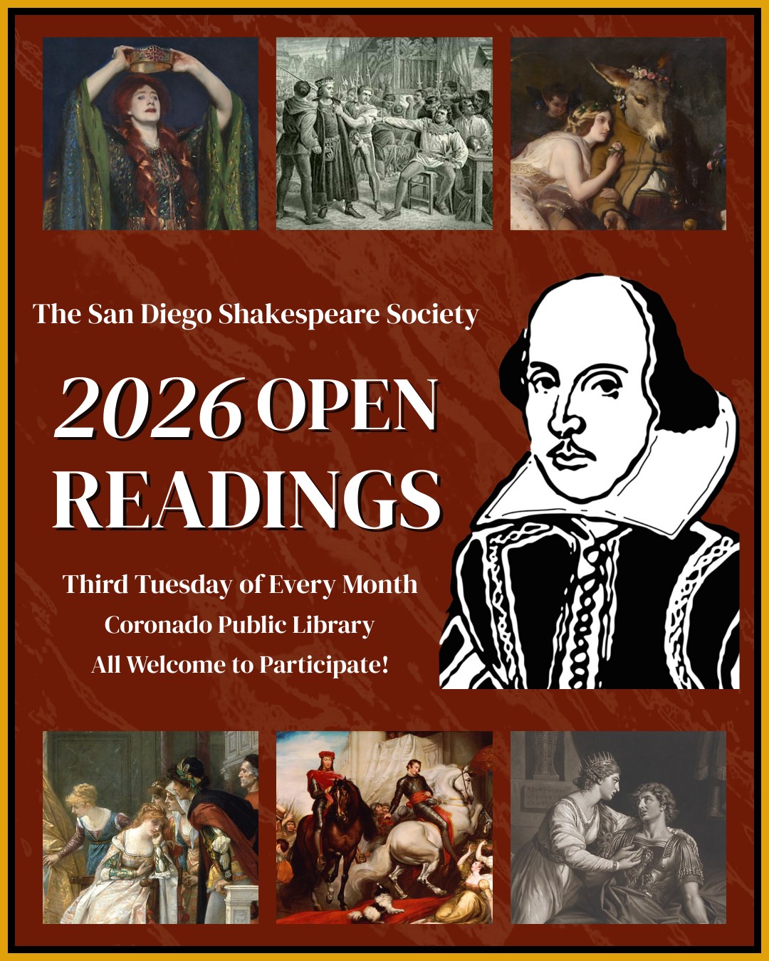 The San - 📣 Hear ye, hear ye! Announcing our Open Readings for 2026! 📣 ...