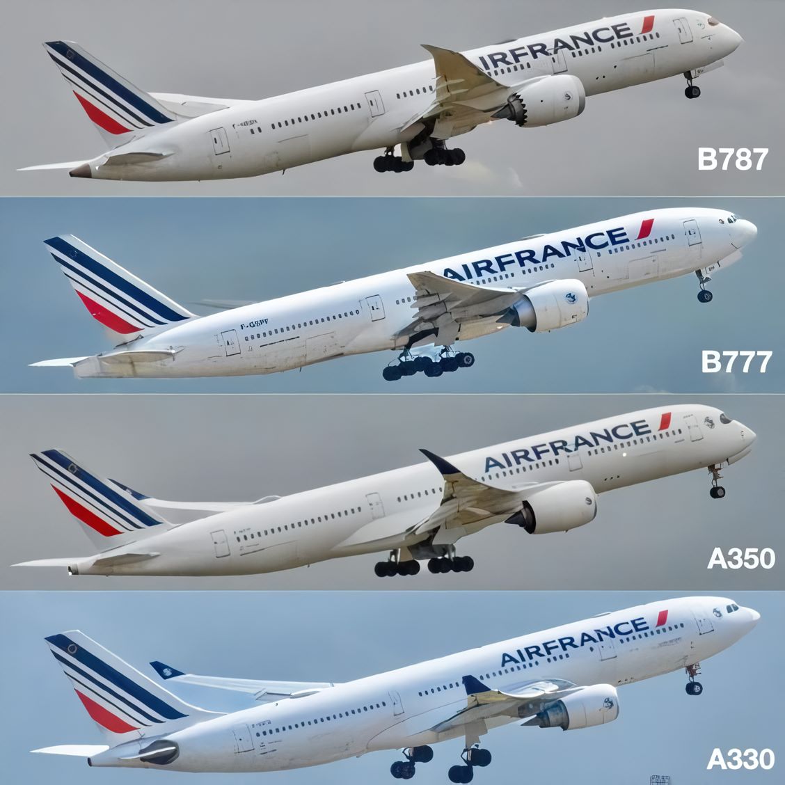 Aviation - ️ AIR FRANCE LONG-HAUL FLEET COMPARISON 🔹 BOEING 787 ...