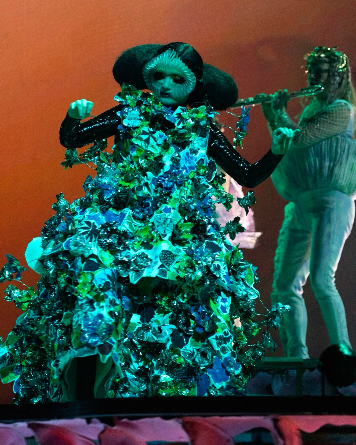 bjork green dress Happy birthday, @bjork! Here's to 60 years of fearless creativity, individuality, and unforgettable fashion moments on and off the stage. Here, swipe through for some of the musician's memorable looks green two piece set