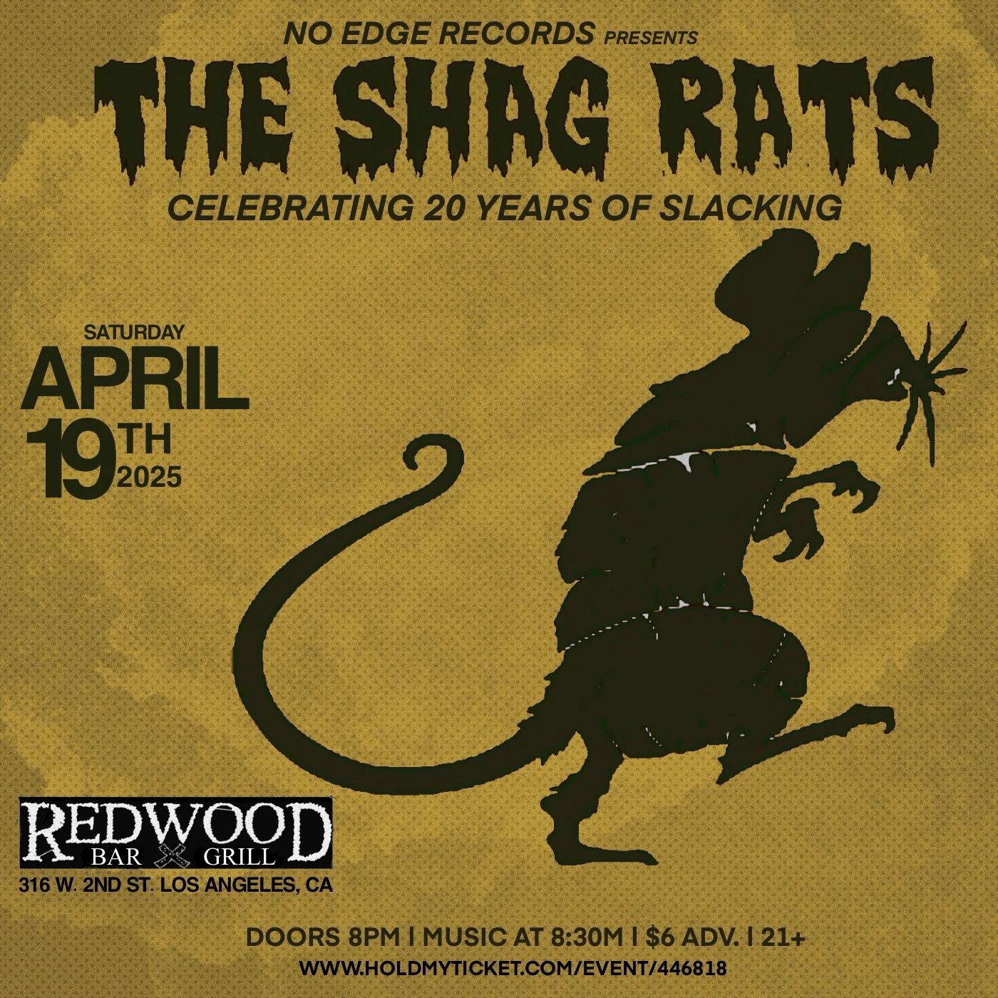 The Shag Rats - ¡MESSAGE US FOR SPECIAL $25 PRESALE TICKETS! $30 AT THE ...