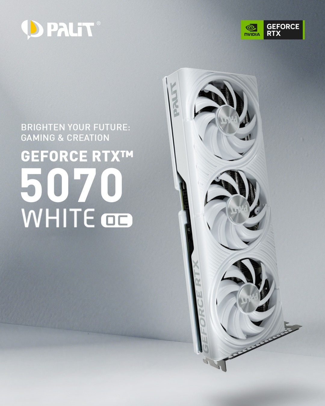 DOTATECH - PALIT GeForce RTX 5070 White OC🫧Factory overclocked variant ...