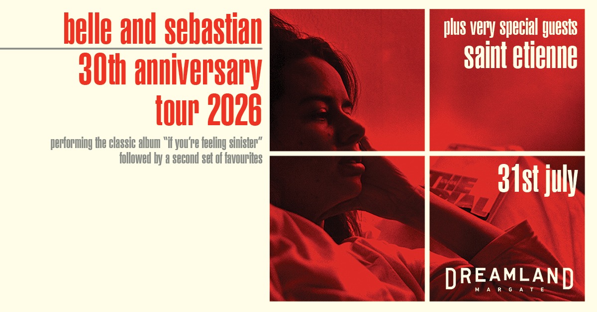JUST ANNOUNCED 🙌 The incredible Belle and Sebastian will headline