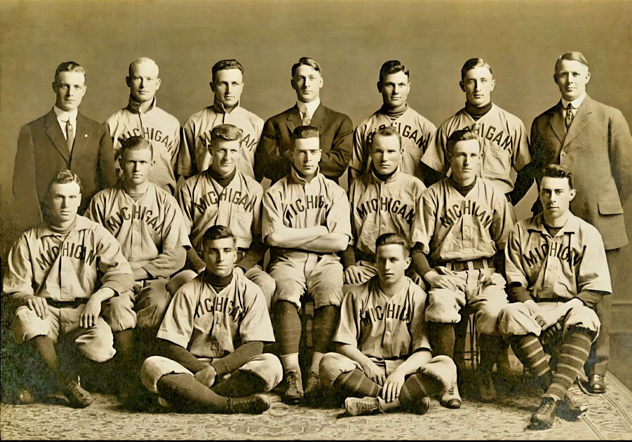 Baseball - 1911 University of Michigan baseball team. Manager Branch ...