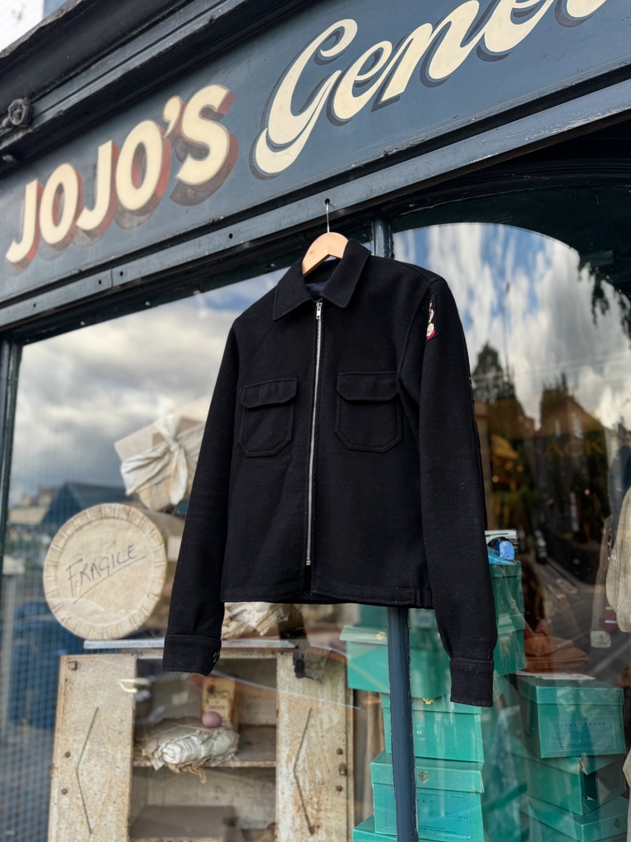A 1977 - 1978 USS Nimitz Wool Souvenir Jacket with Full Back 