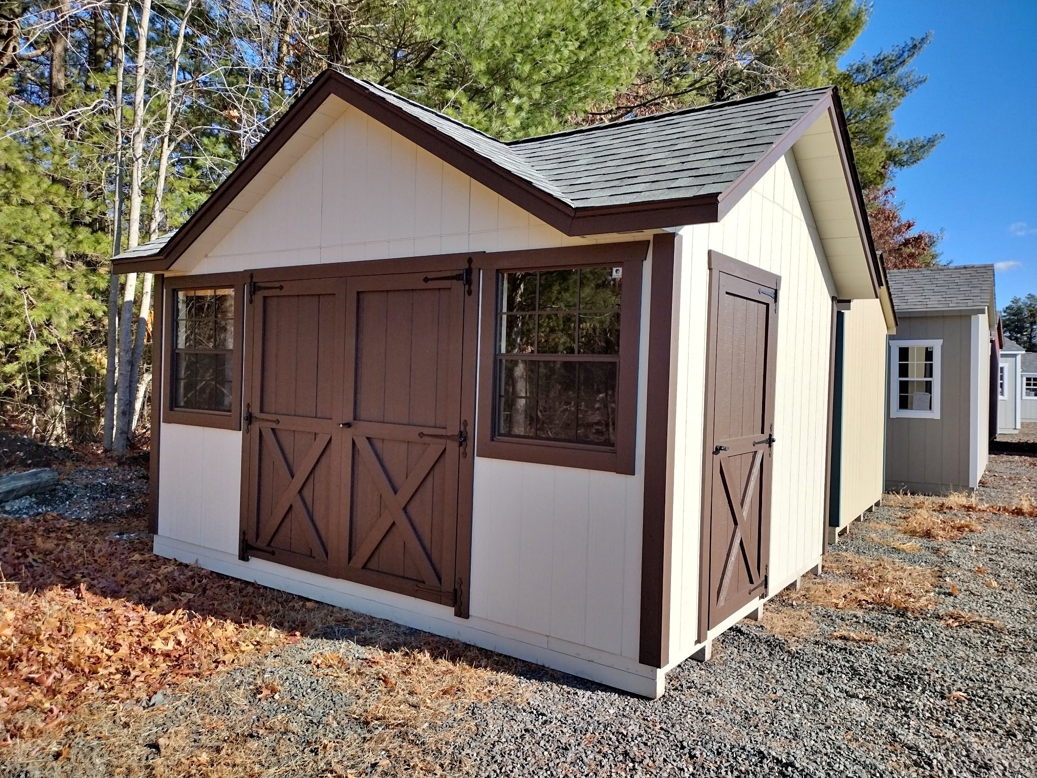 10' x 14' Cape Style Storage Shed with Dormer - Storage Sheds