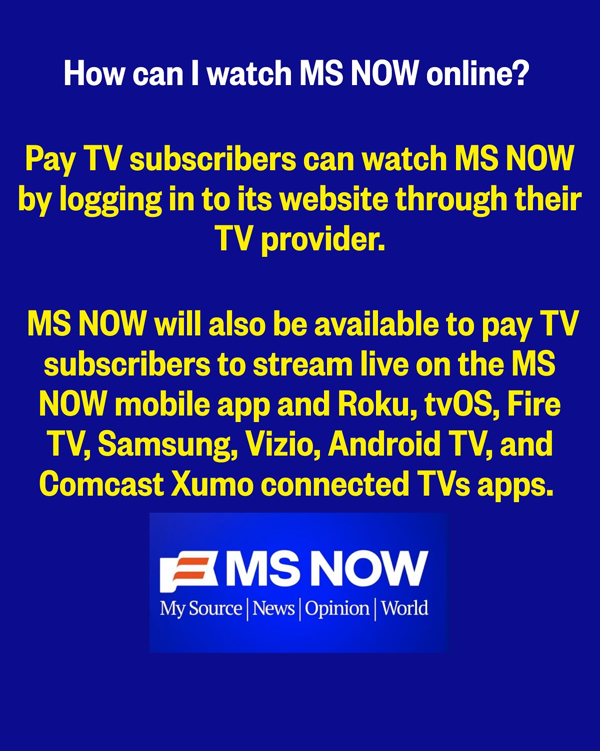 MS NOW - MS NOW added a new photo.