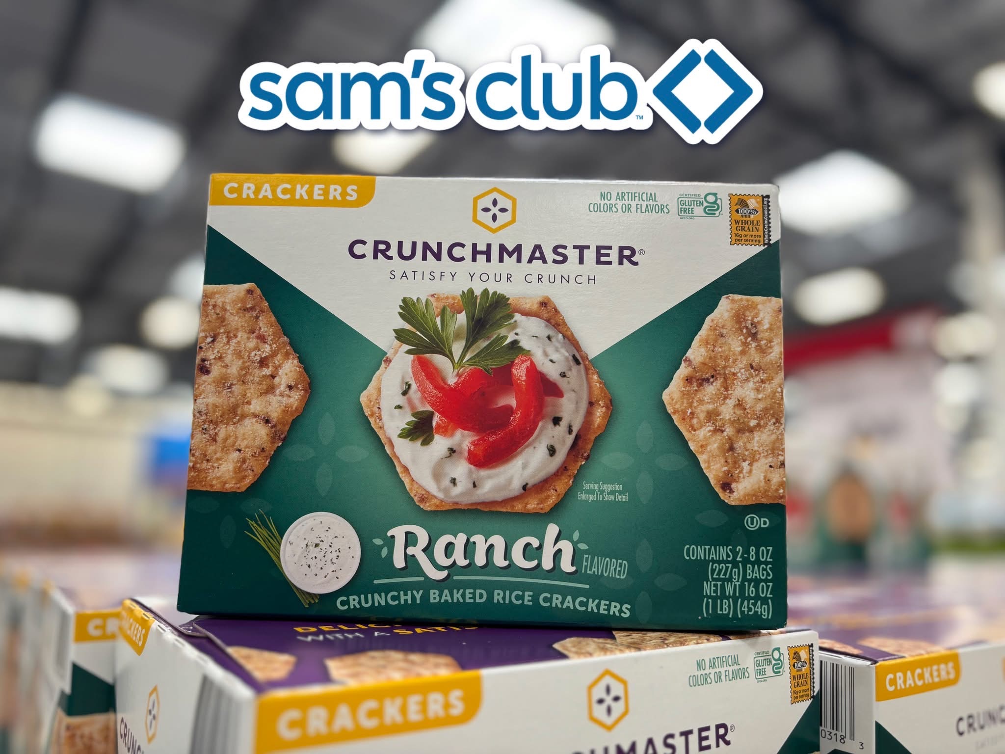Sam's Club - 😋 CrunchMaster Ranch Rice Crackers have... | Facebook