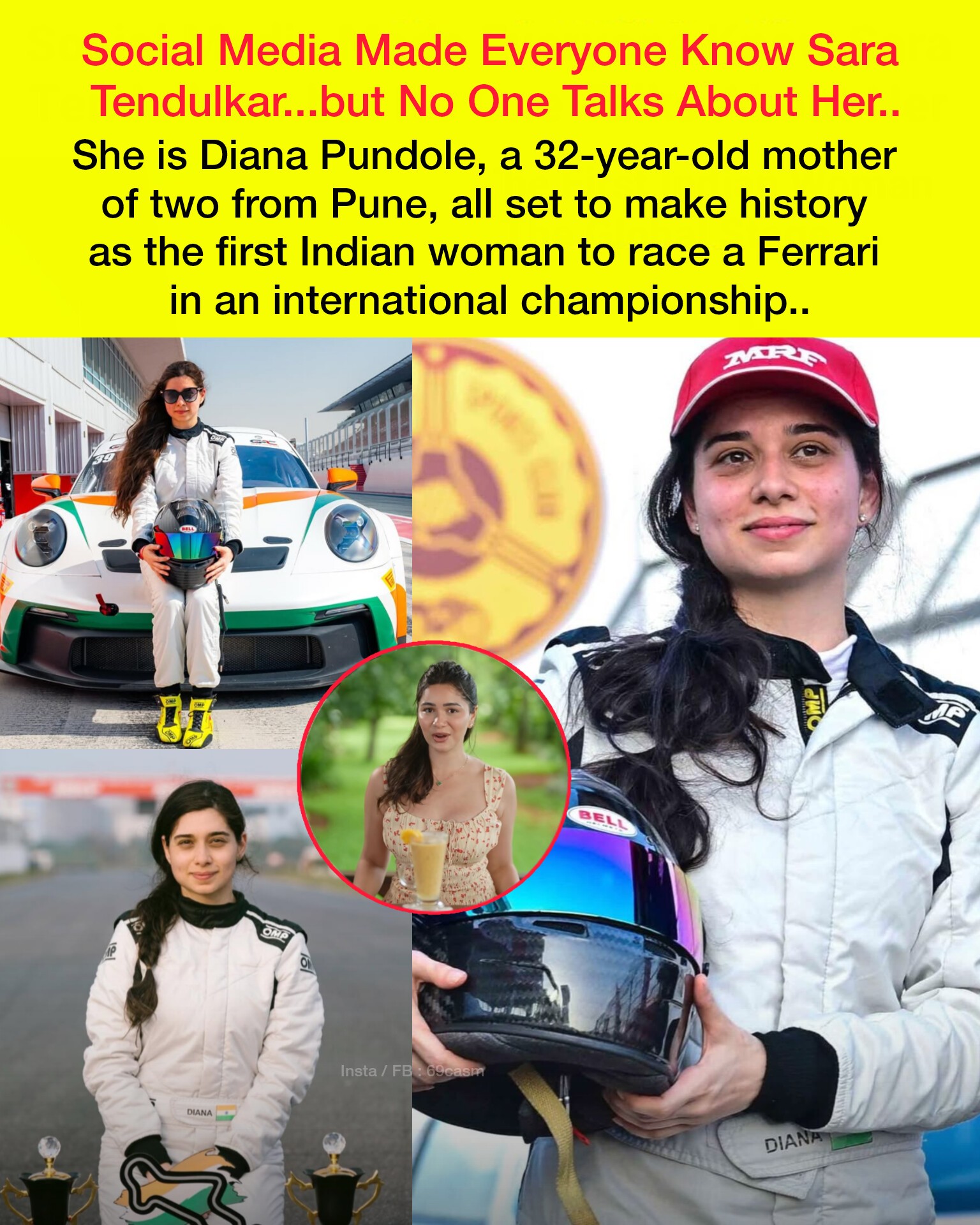 69casm - Diana Pundole from Pune has shifted gears and made history ...