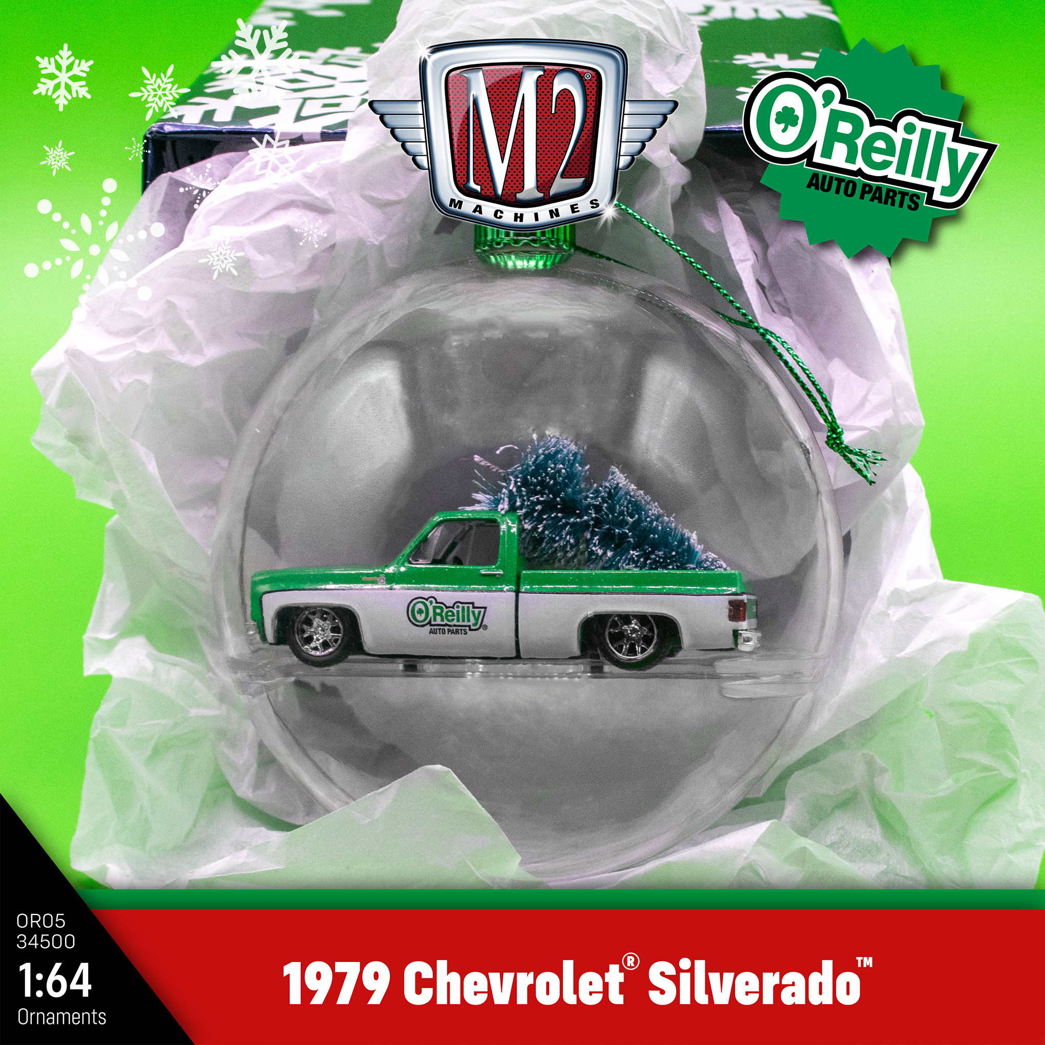 M2 Machines 1979 Chevy Silverado Flames Blue Chrome CHASE MJS42, Raro, Nuovo