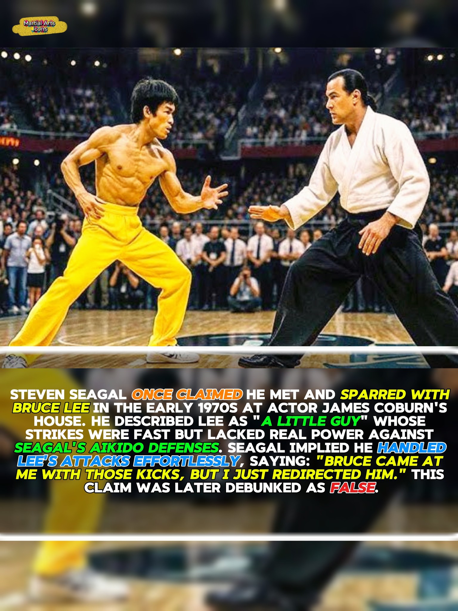 #fblifestyle 📢📝🥋🤜Steven Seagal once... - Martial Arts Icons | Facebook