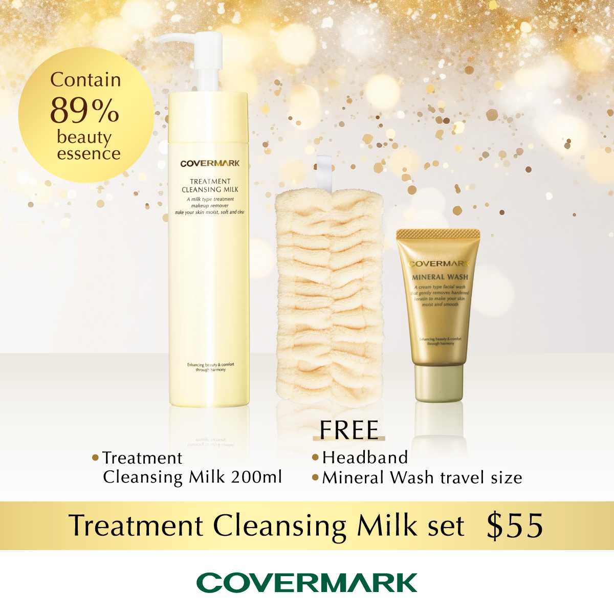 Covermark Treatment Cleansing Milk Set@$55only. <<Covermark 