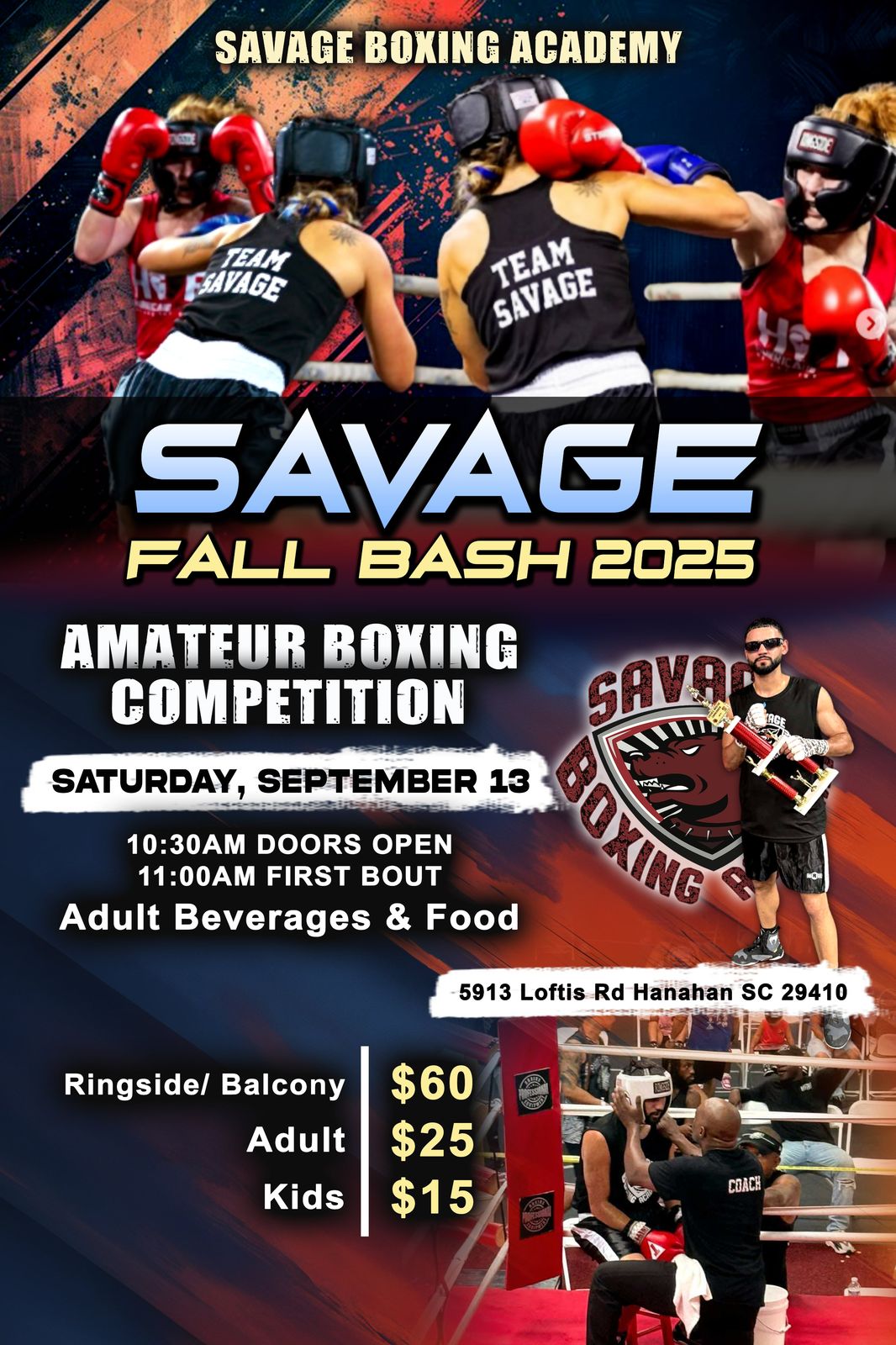 🥊 Savage Fall Bash 2025 🥊 📅... - Savage Boxing Academy | Facebook