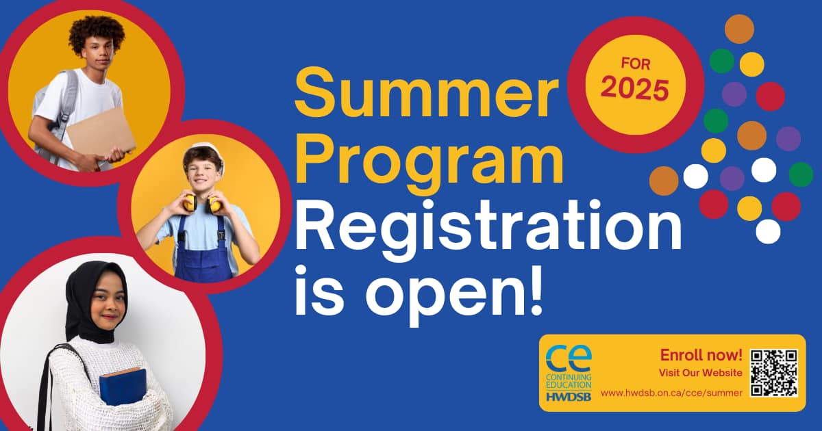 HWDSB - ☀️ Registration is now open for all summer programming! ☀️ Go ...
