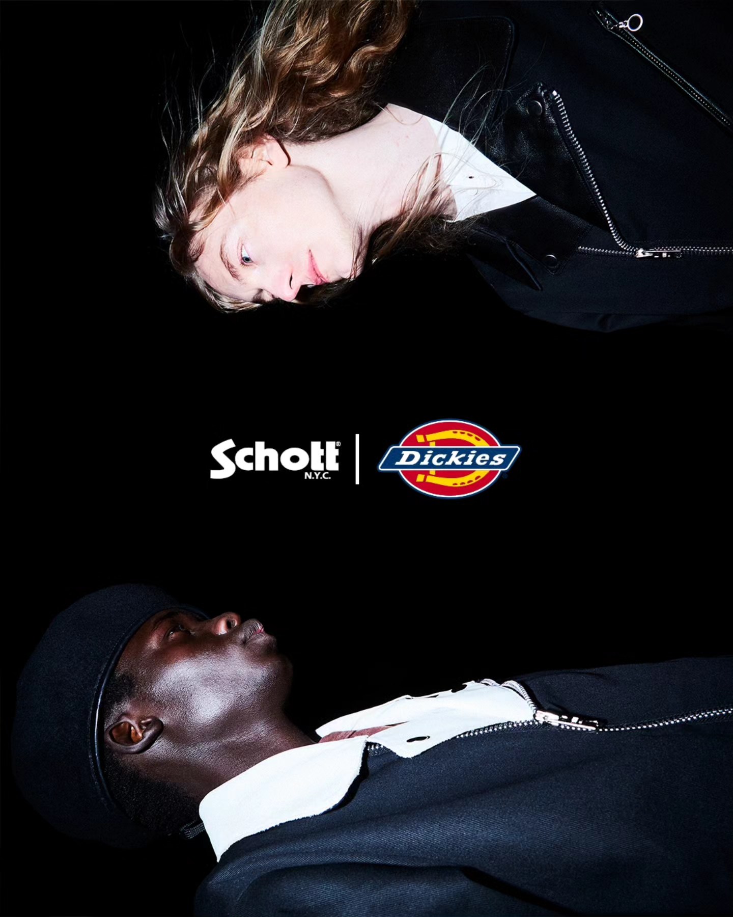 Schott × DICKIES® New Year Release xDICKIES® LEATHER COMB. DOUBLE 