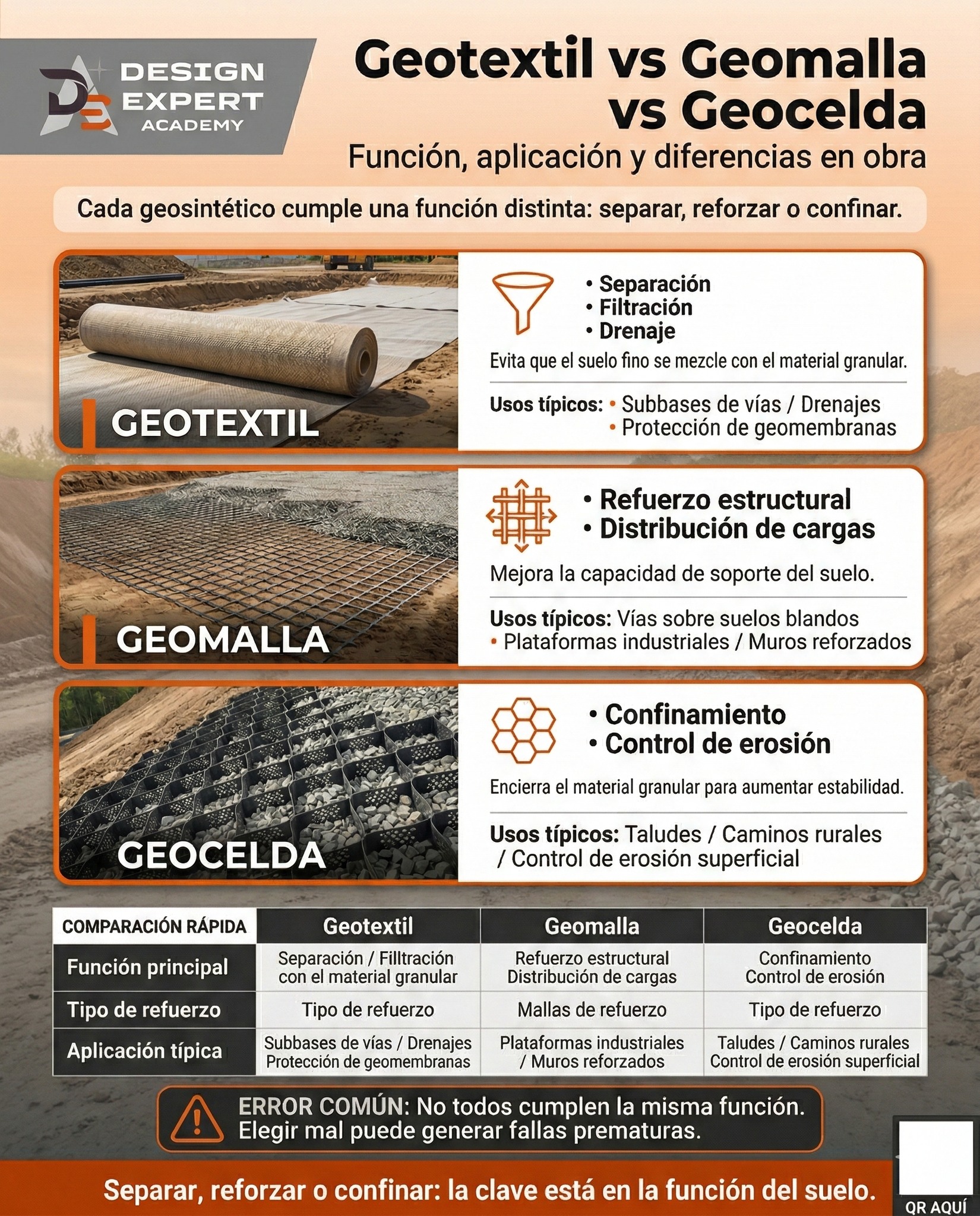 Design - Geotextil vs Geomalla vs Geocelda: Diferencias y Cuándo Usar ...