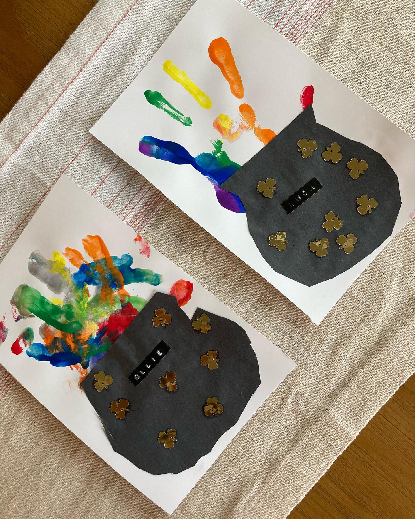 A Little - 🍀🌈 This adorable rainbow handprint craft with a pot of gold ...