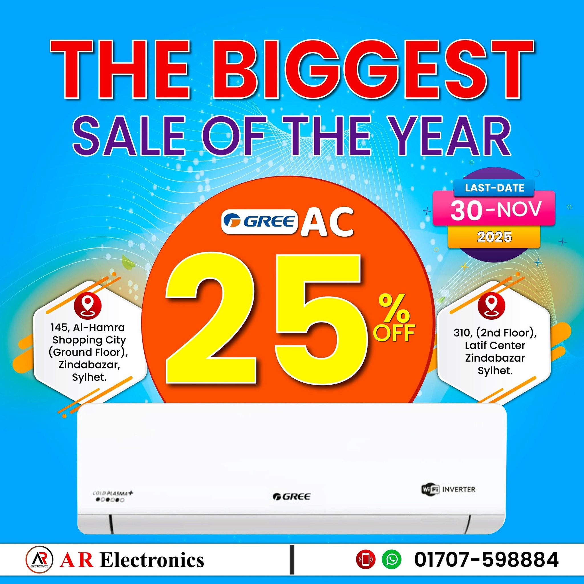 𝐀 𝐑 𝐄𝐥𝐞𝐜𝐭𝐫𝐨𝐧𝐢𝐜𝐬 - 𝐀 𝐑 𝐄𝐥𝐞𝐜𝐭𝐫𝐨𝐧𝐢𝐜𝐬 এ 𝐆𝐫𝐞𝐞 𝐀𝐂 তে 𝟐𝟓% 𝐂𝐚𝐬𝐡... | Facebook