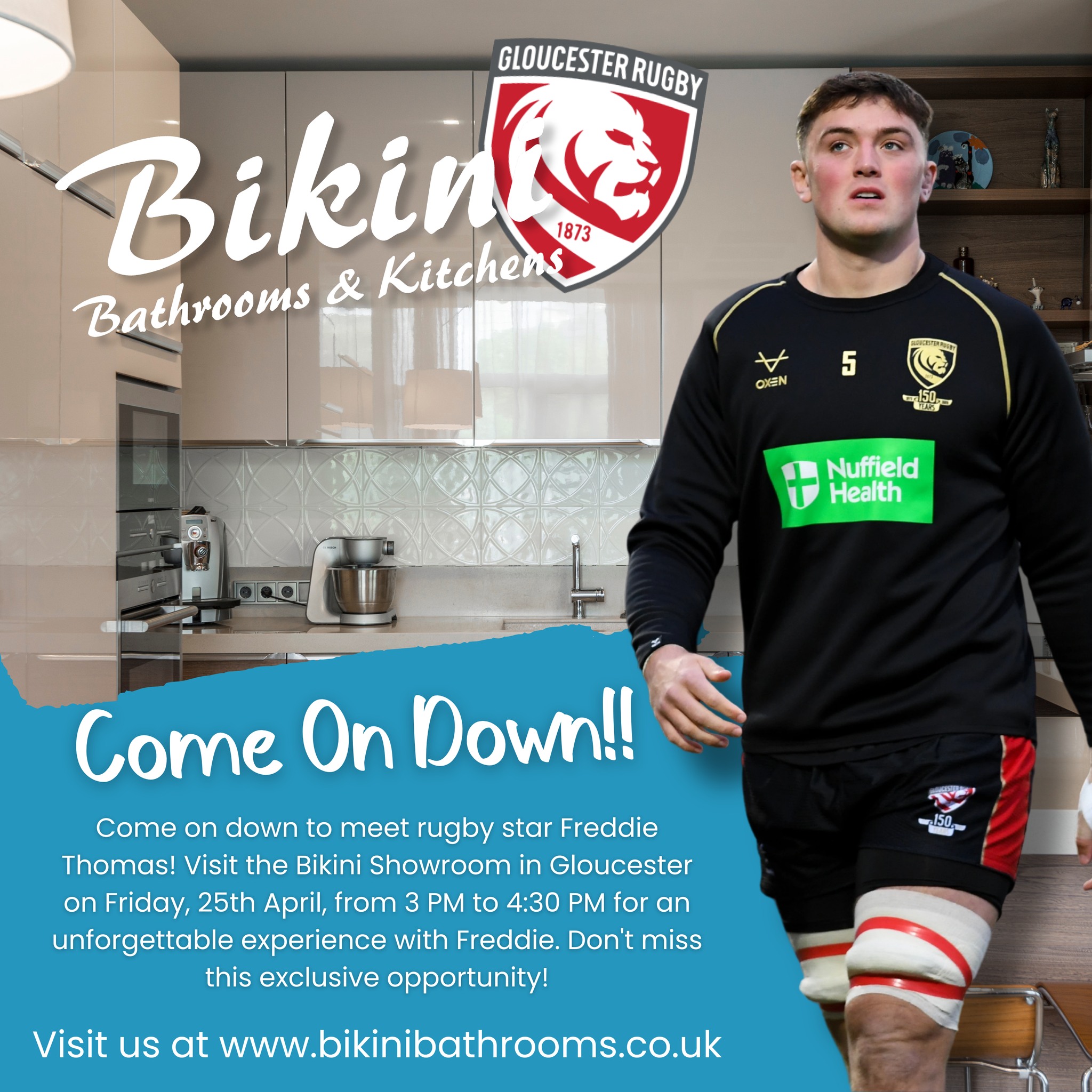🏉🔥 MEET A RUGBY STAR IN REAL... - Bikini Bathrooms & Kitchens | Facebook