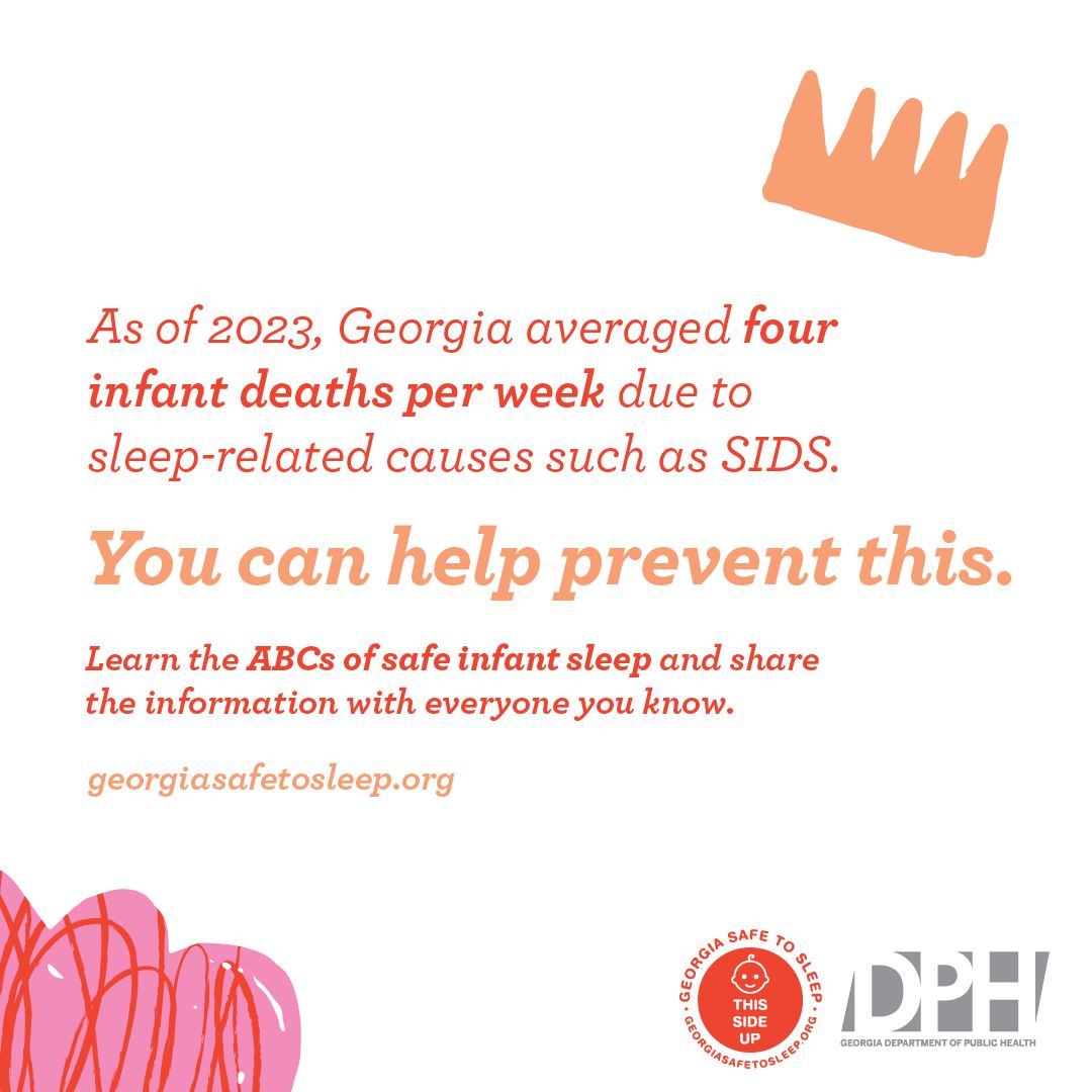 Safe sleep saves... - Georgia Department of Public Health | Facebook