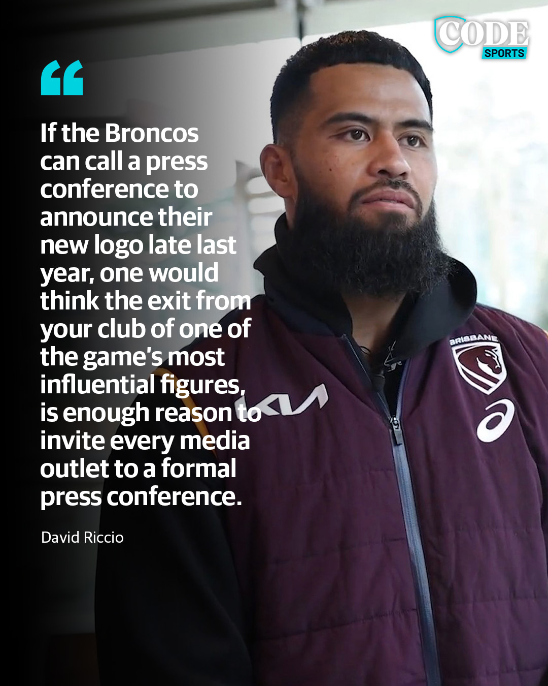 CODE NRL - COMMENT: Why the Broncos’ Haas spin is a slap... | Facebook