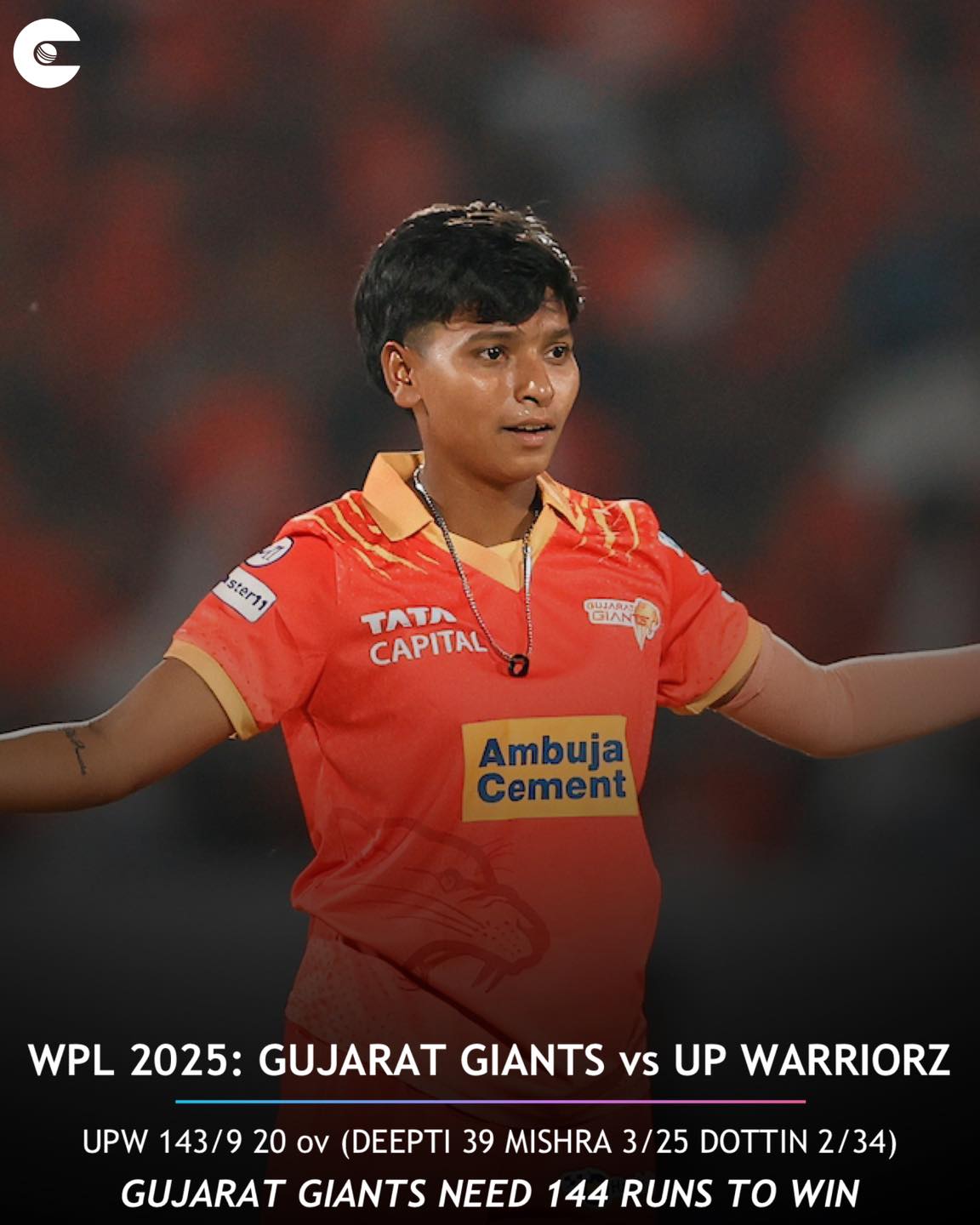 Priya Mishra took 3/25 as... - Circle of Cricket India