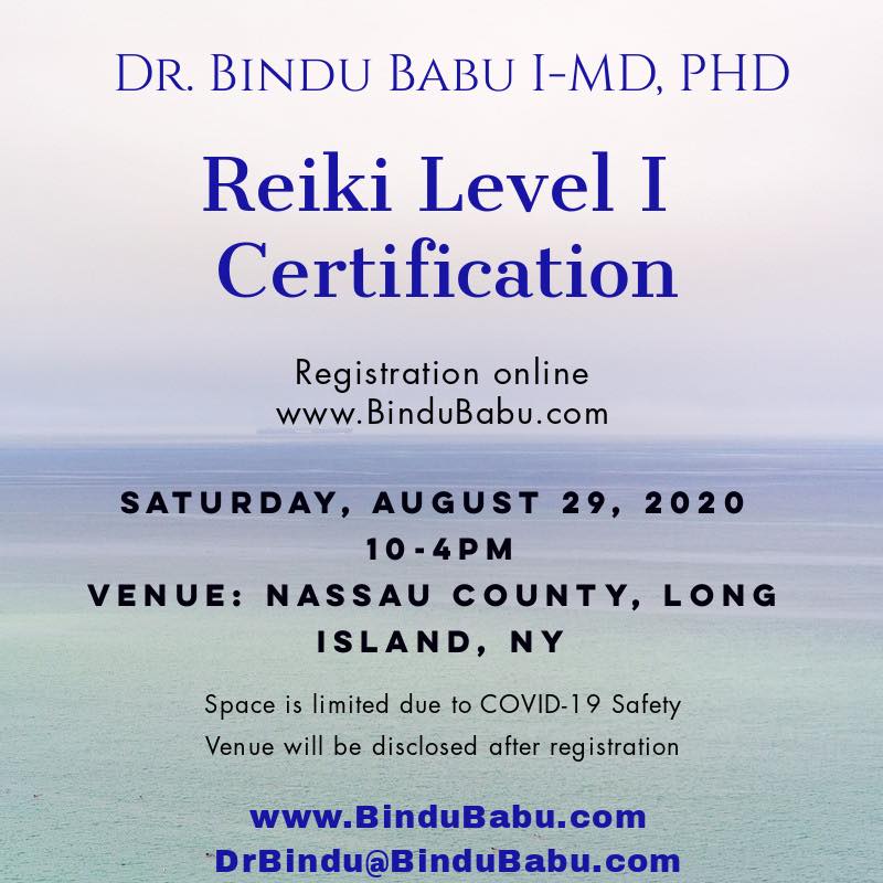 Become Reiki Level I~ Shoden... - Dr. Bindu Babu I-MD, PHD | Facebook