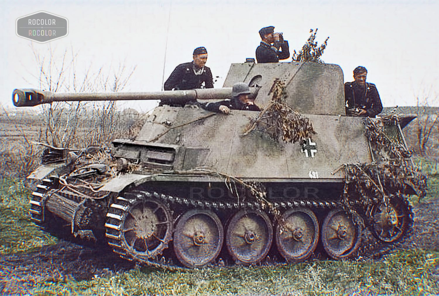Modellino 1:87 Marder I Sd.Kfz 135 Cacciacarri Tedesco WWII Wespe Models 87046 Costruito