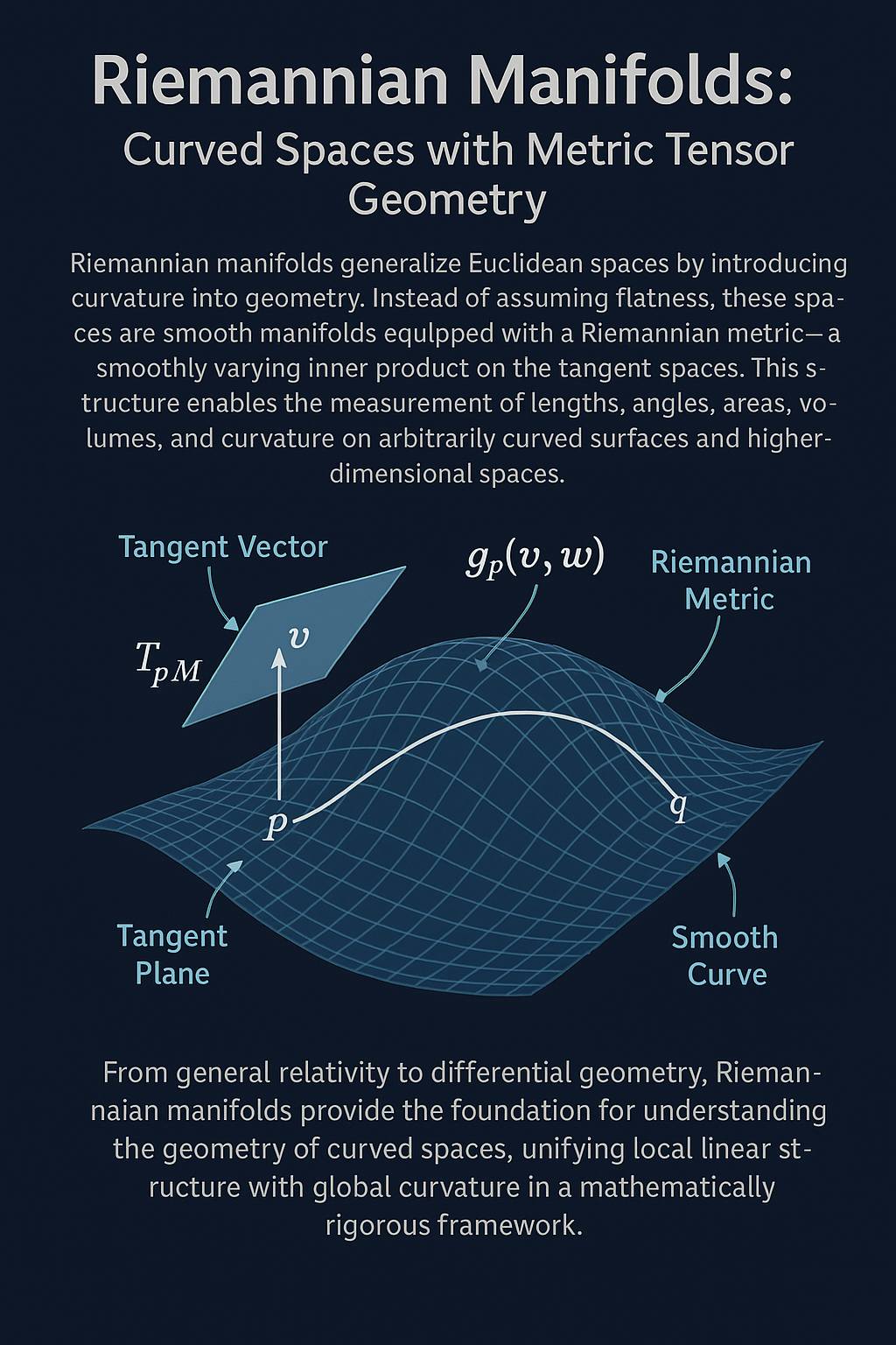 Dive into Riemannian geometry with this math lecture from 