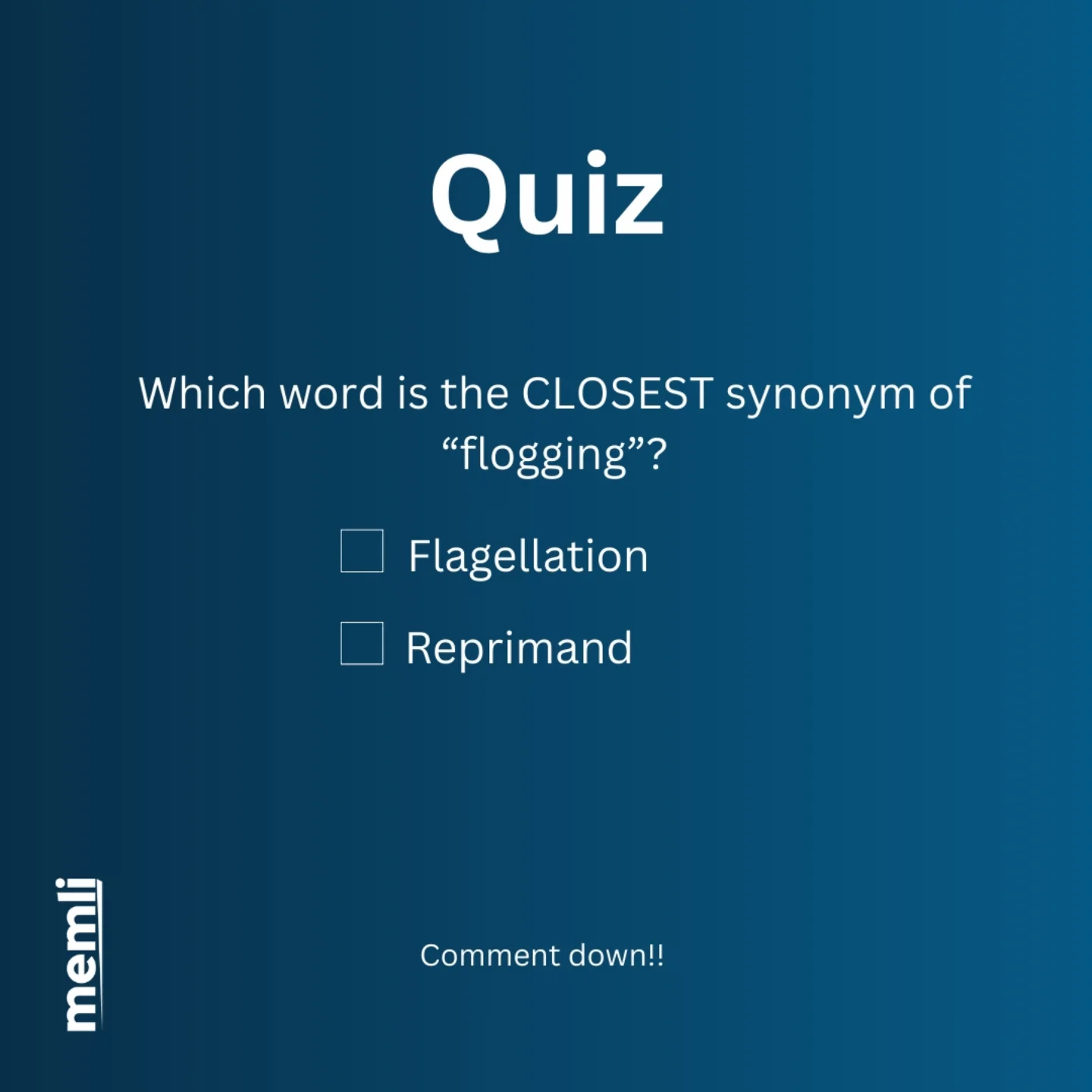 Memli App - 🌟 Word of the Day: #Flogging 🪢🔥 🔍 Meaning:... | Facebook
