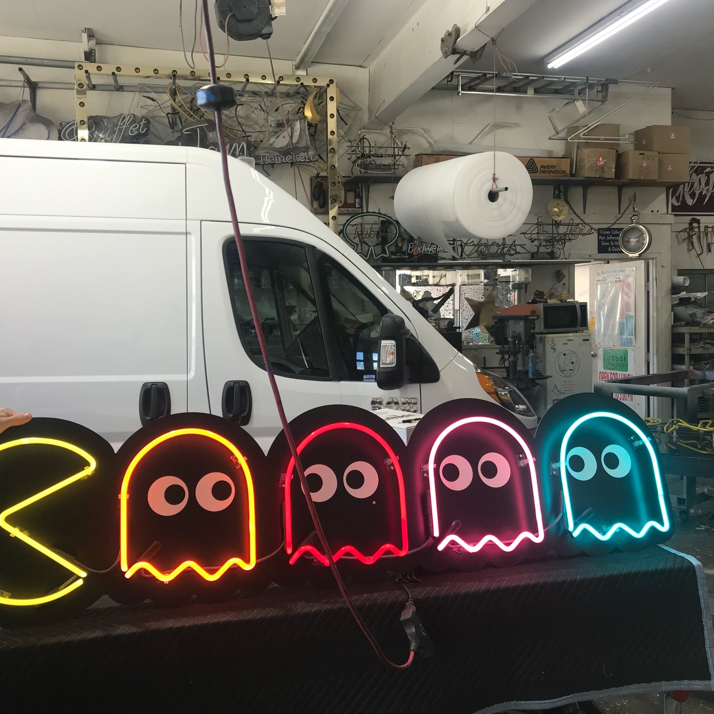 Authentic. We even used had our PAC Man neon sign made with real