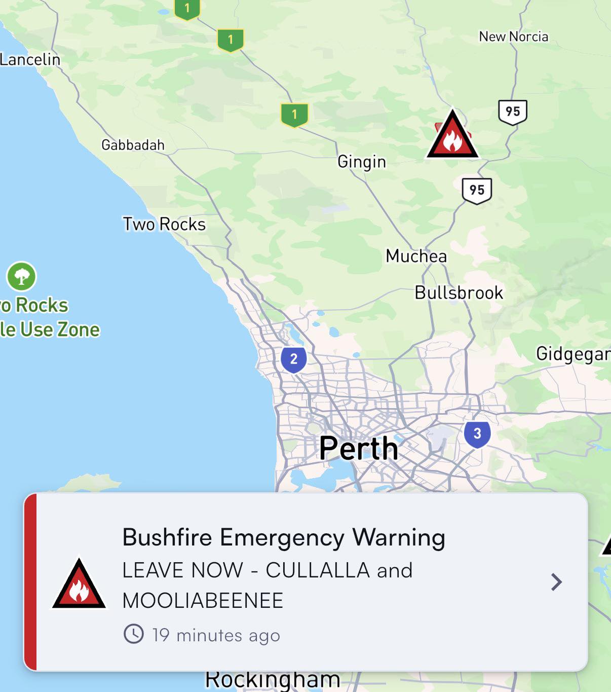 🔥 ⚠️ BUSHFIRE EMERGENCY ⚠️ 🔥 LEAVE... - Perth Weather Live | Facebook