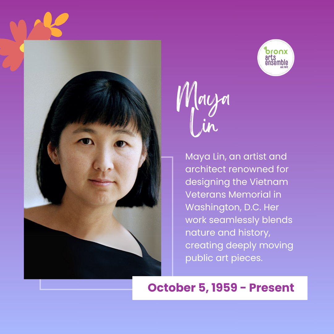 Bronx Arts Ensemble honors Maya Lin,... - Bronx Arts Ensemble | Facebook