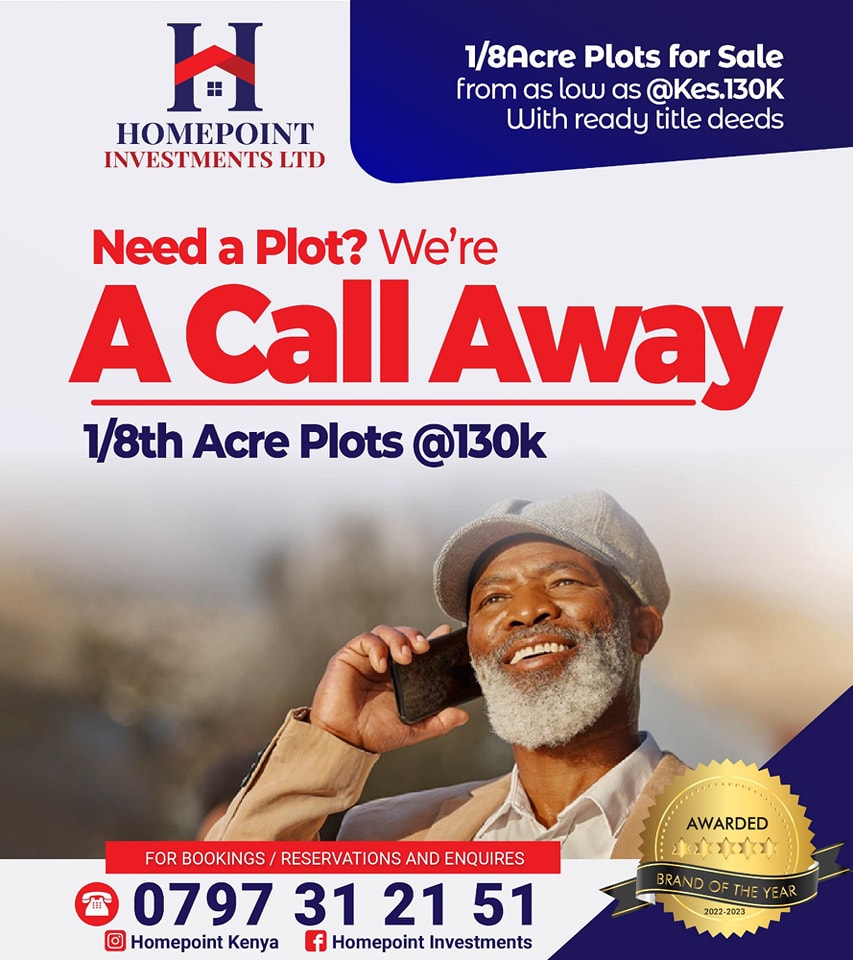 Homepoint - Affordable 50x100 Ready Title deed Plots in Mwingi – Own ...