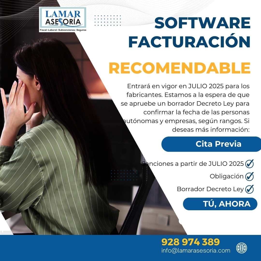 Lamar - El software de facturación entra en vigor en Julio del 2025 ...