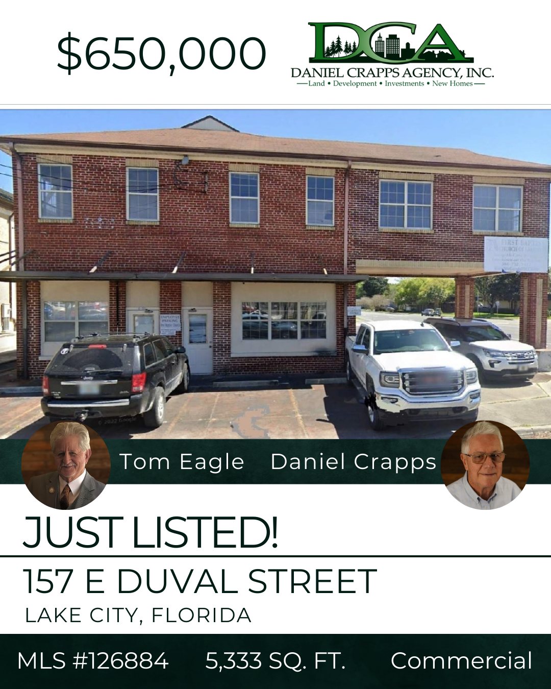 JUST LISTED! 🏢🌟 📍 157 E... - Daniel Crapps Agency, Inc. | Facebook