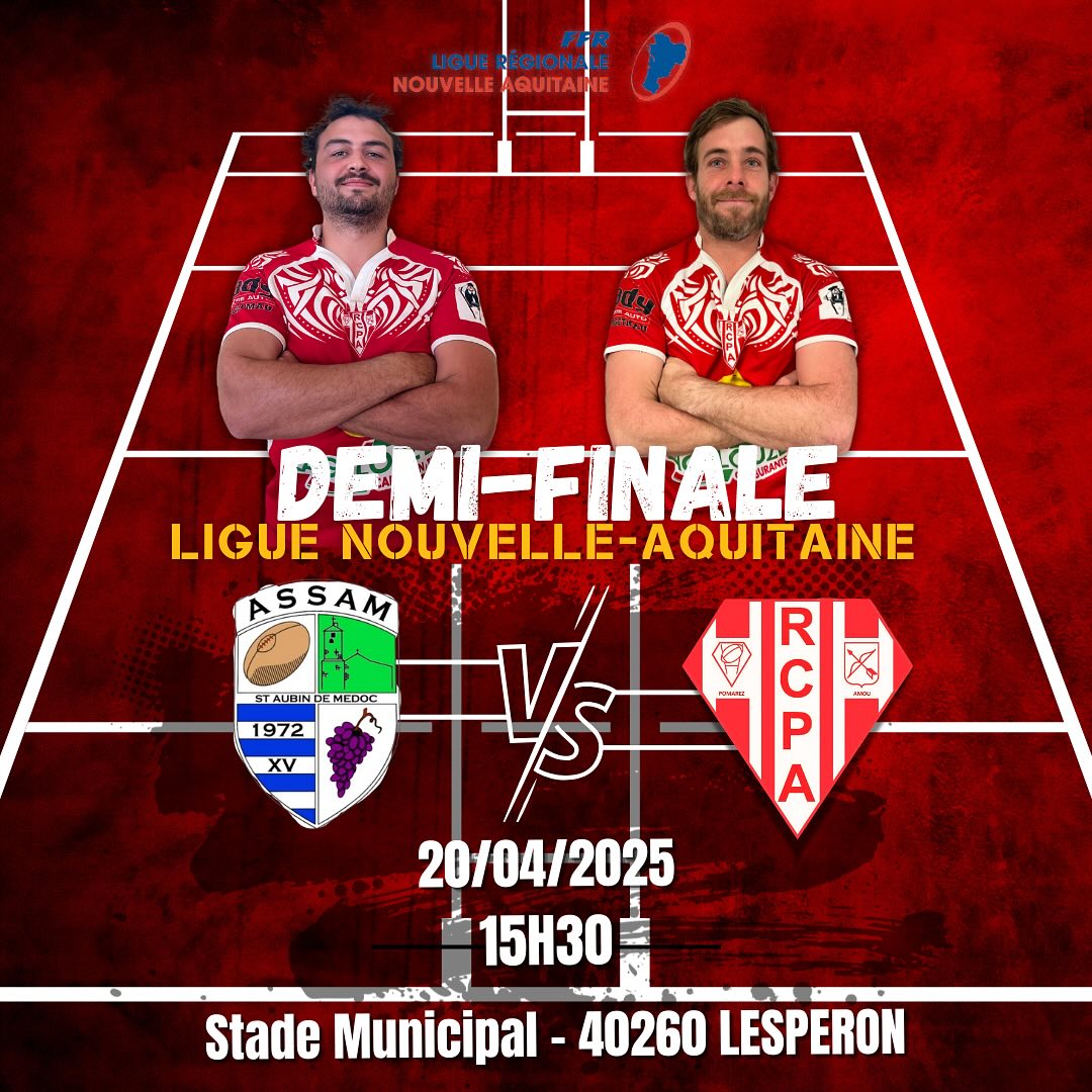 Rugby - ⚠️Demi-Finale ⚠️ : Après un week-end de pause, nous irons du ...