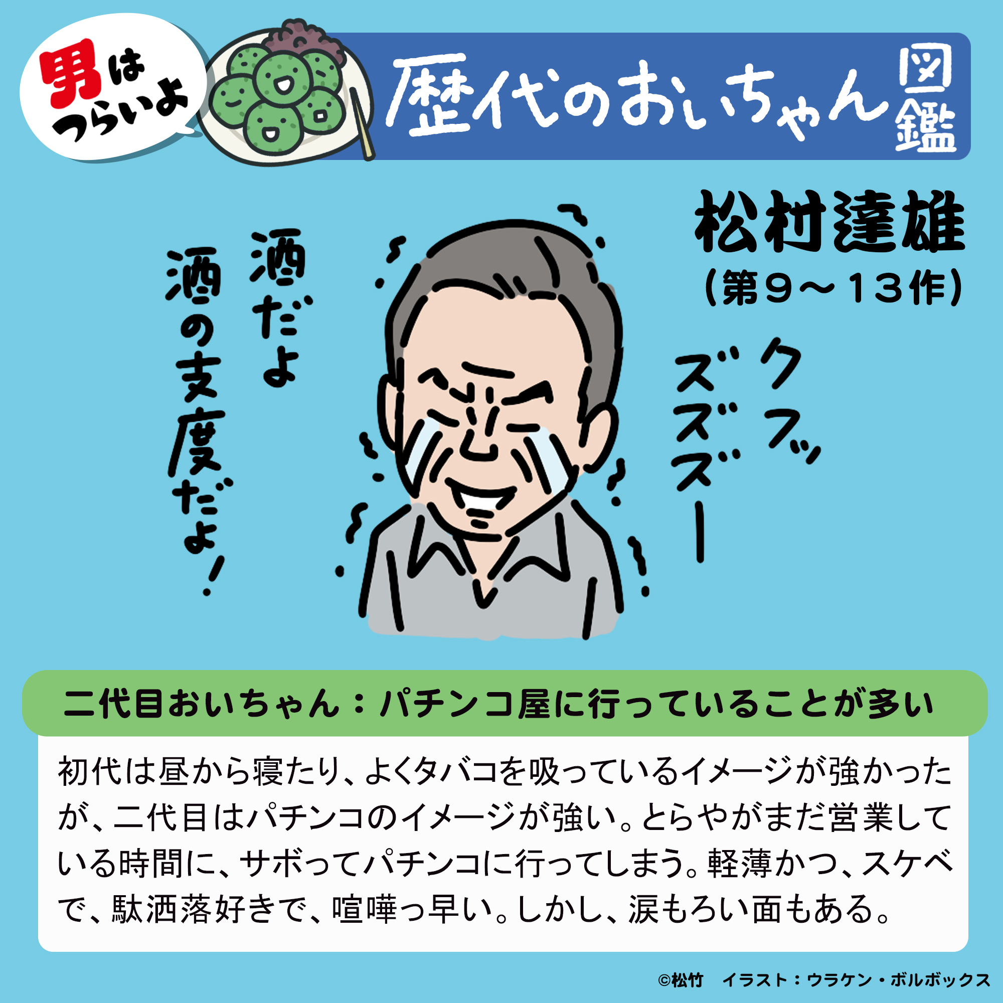 男 は つらい よ おいちゃん 歴代
