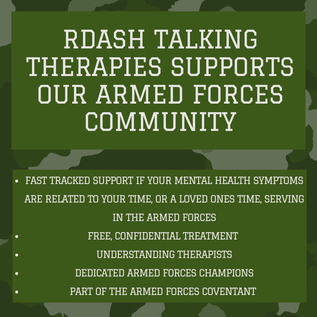 🎖️We know Armed Forces Day... - NHS RDASH Talking Therapies | Facebook