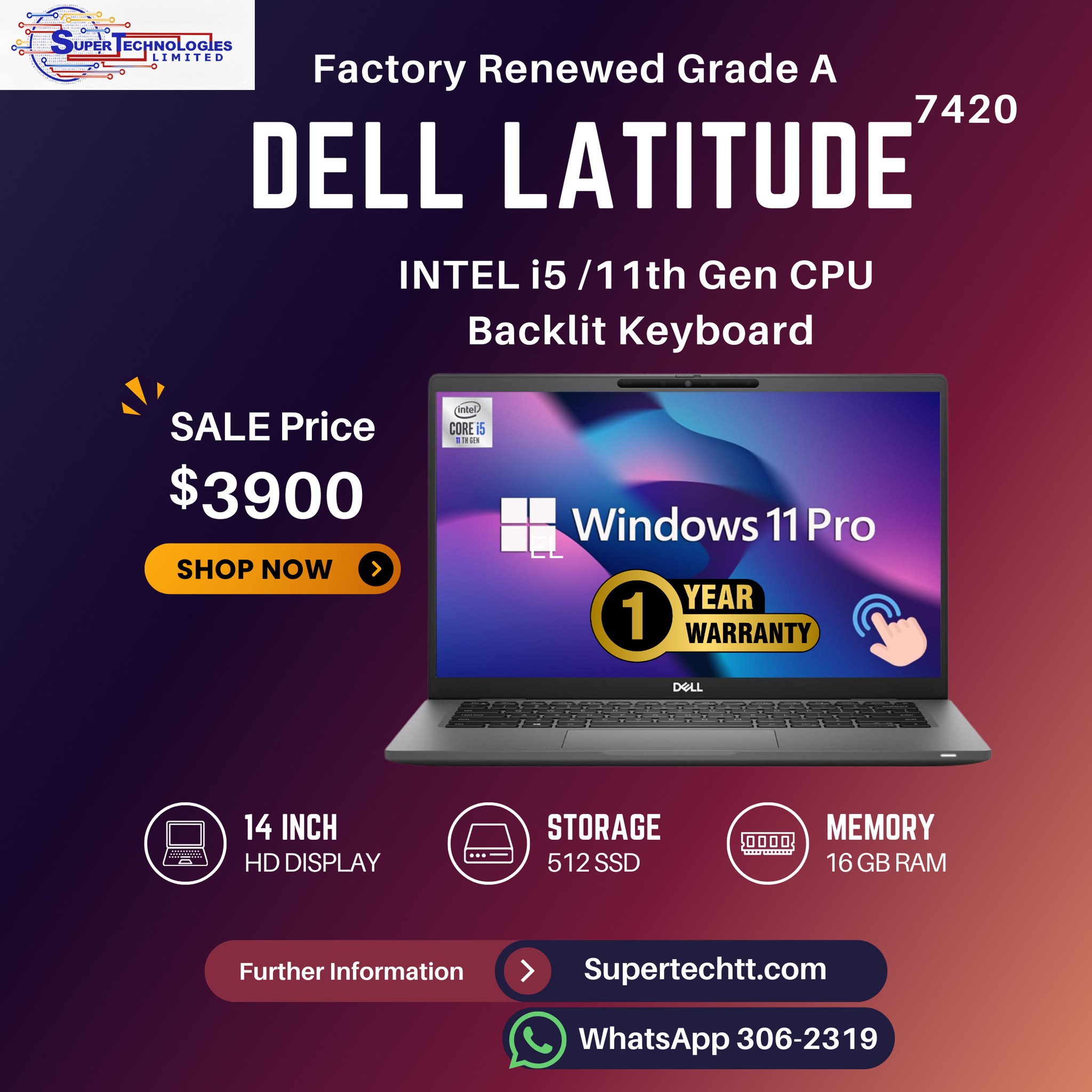 🔥 Dell Latitude 7420 💻 Core™... - Super Technologies Ltd. | Facebook