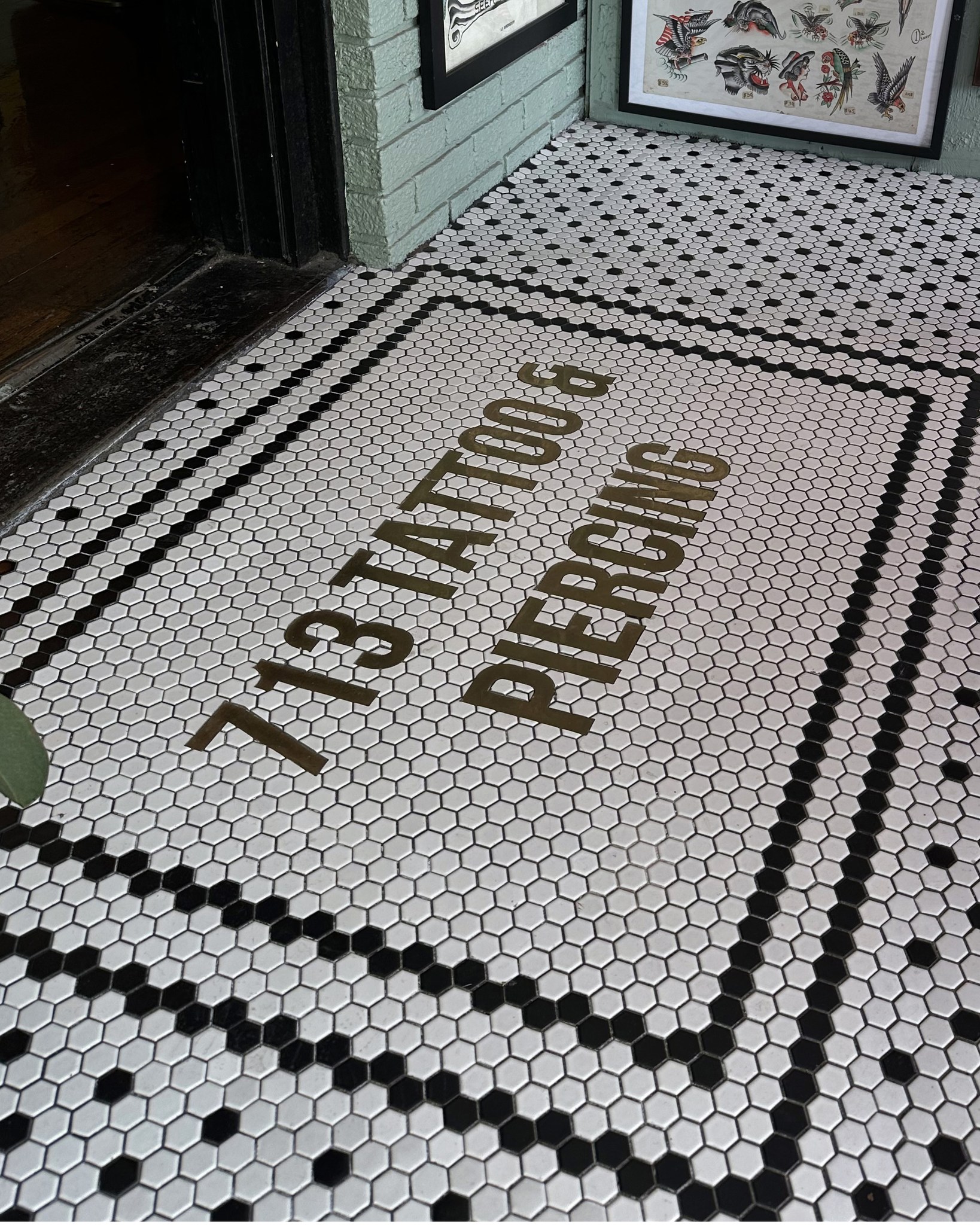 A finished mosaic floor, installed and... - Mosaic Lettering | Facebook