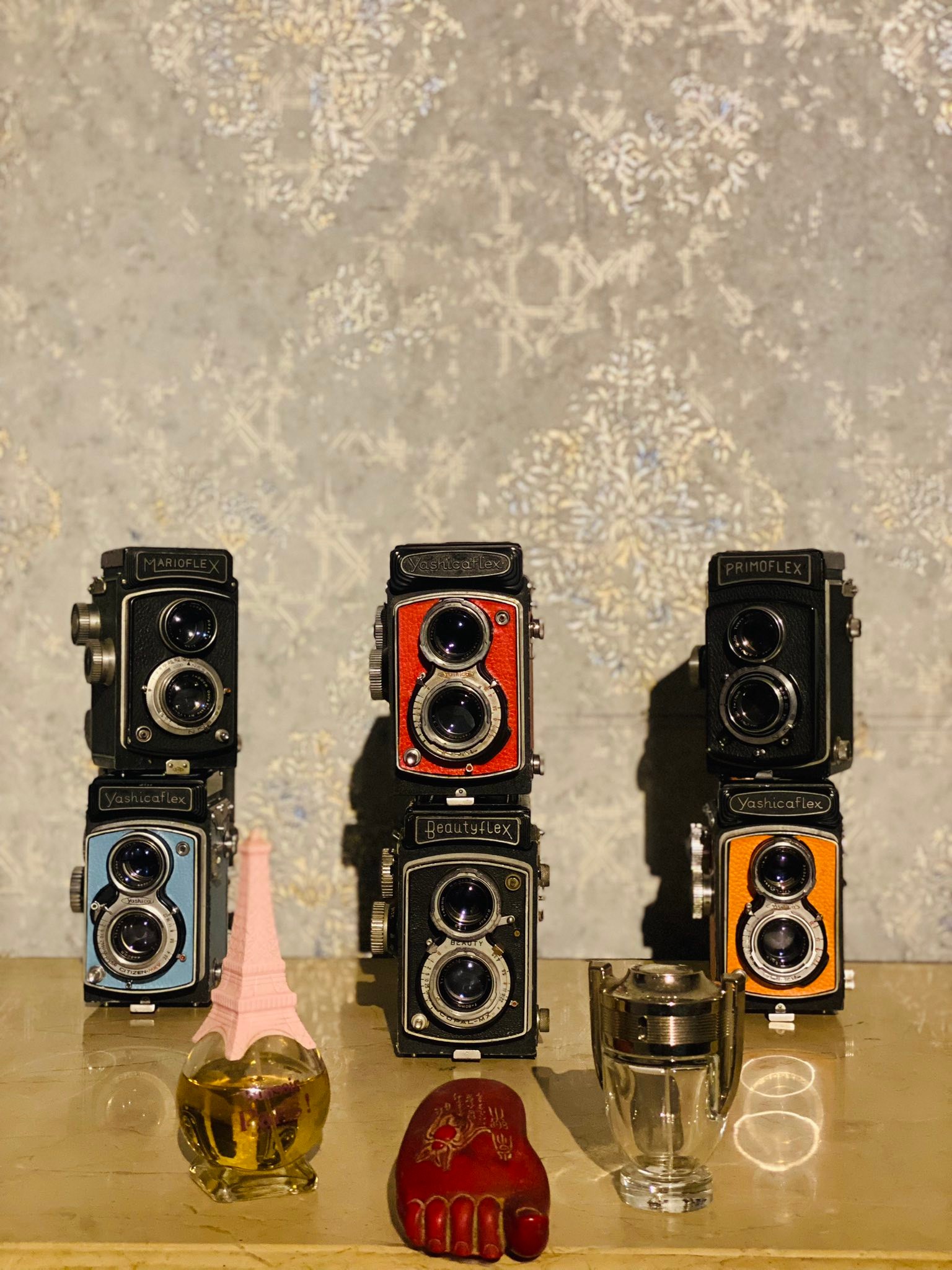 The Antique - 1). TLR Camera Brand: YashicaFlex Color: Sky-Blue ...
