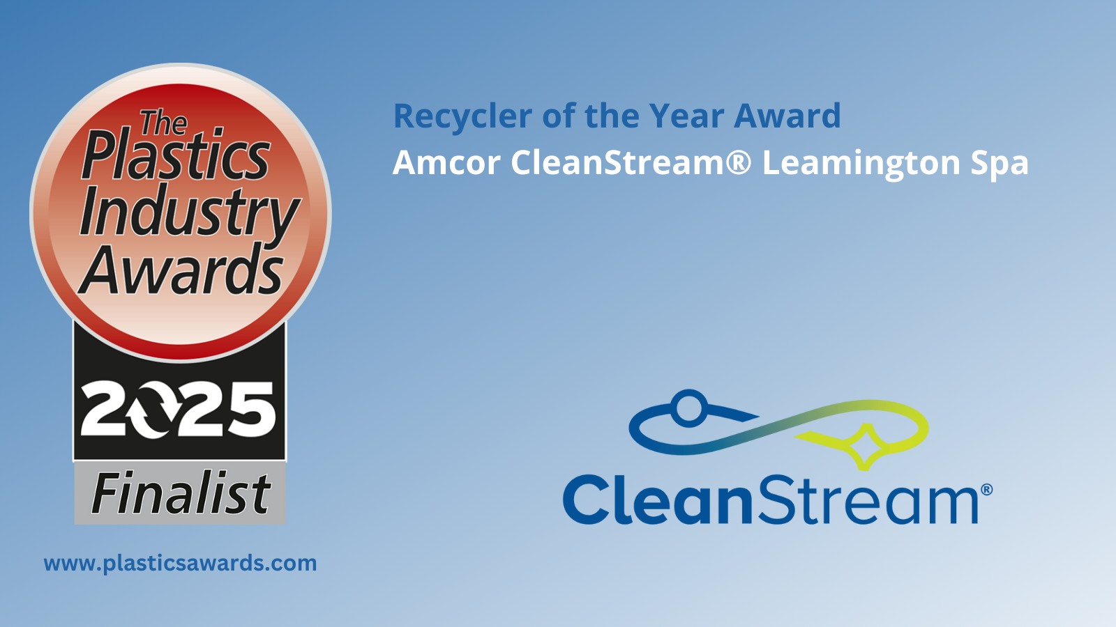 Plastics - Congratulations to Amcor CleanStream® Leamington Spa who are ...