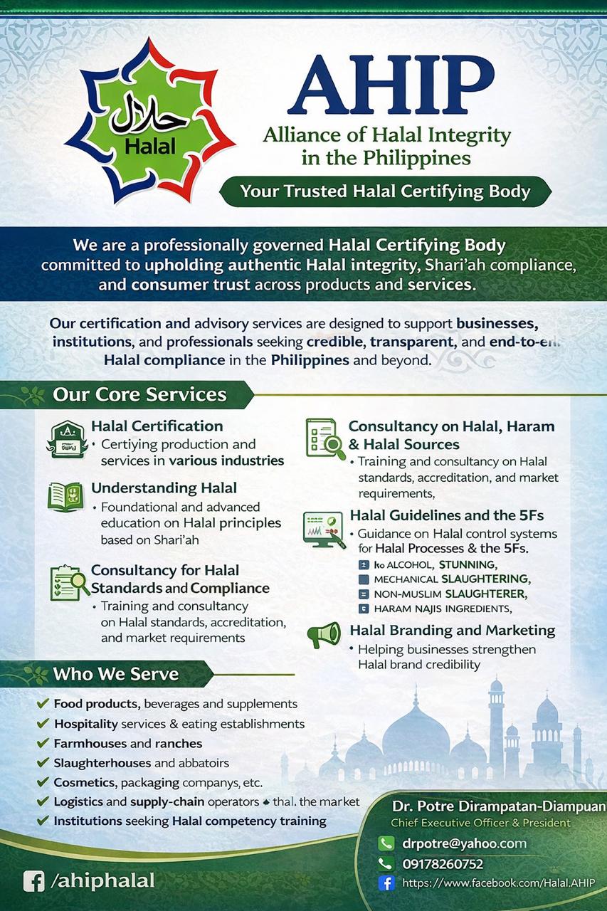 AHIP - Hello, 2026. The Halal advocacy and certification continue as we ...
