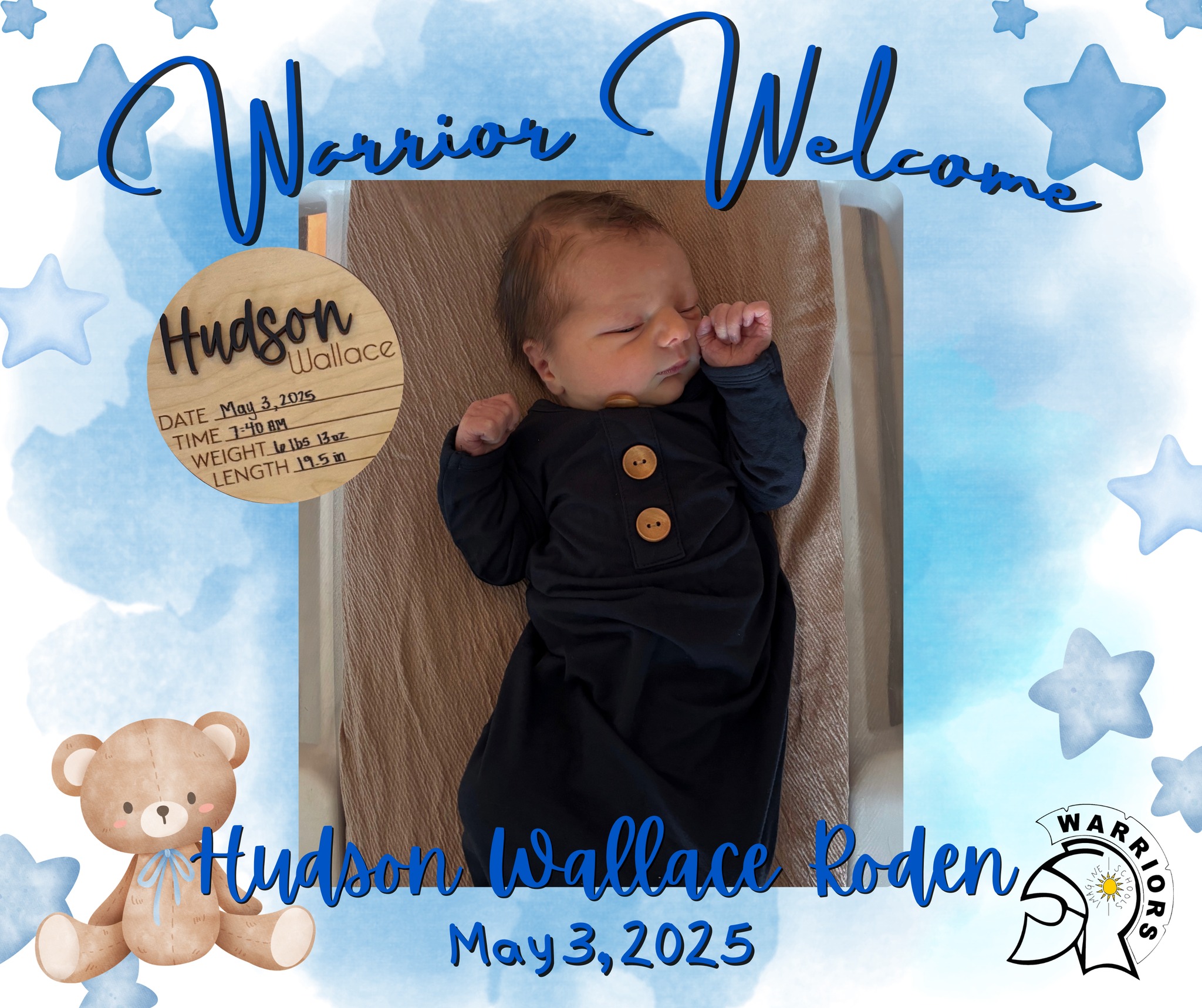 Imagine - We're overjoyed to welcome the newest member of our Warrior ...