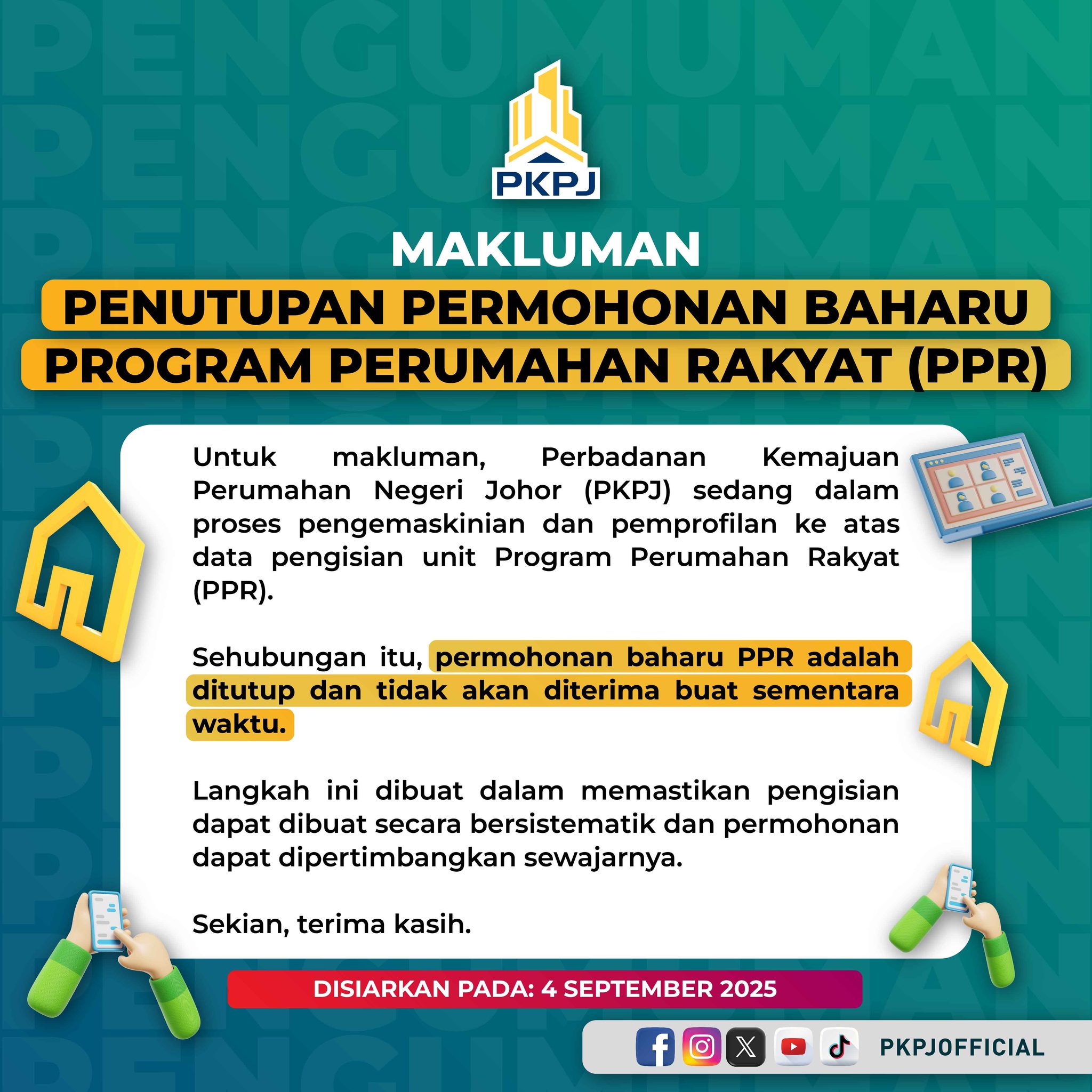 Perbadanan... - Perbadanan Kemajuan Perumahan Negeri Johor