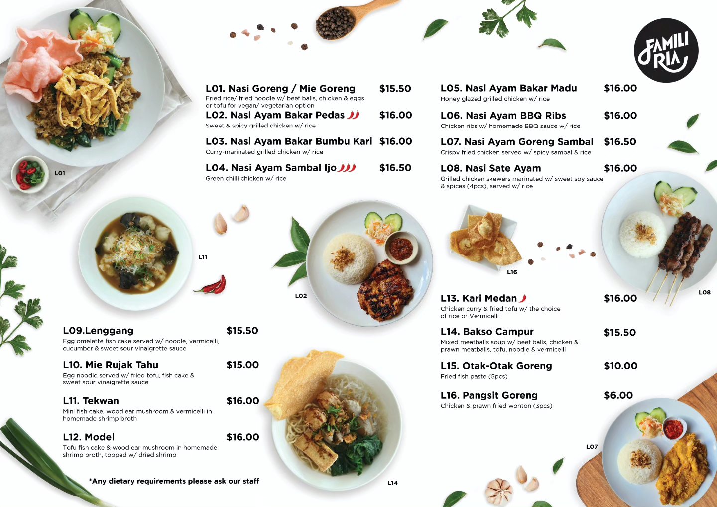 Famili Ria Indonesian Restaurant | Surrey Hills VIC