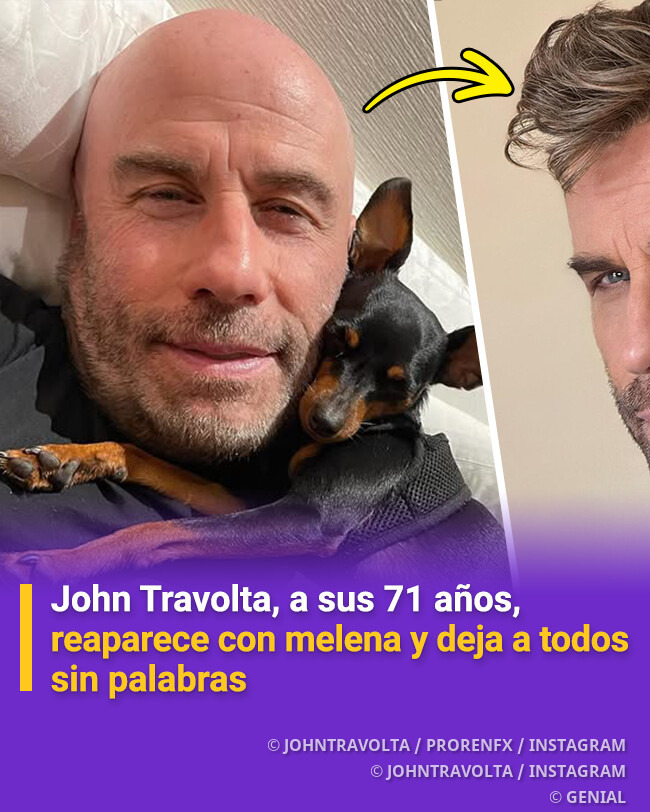 Genial - John Travolta sorprendió a todos. 😮💇‍♂️ ¡Mira su cambio de ...
