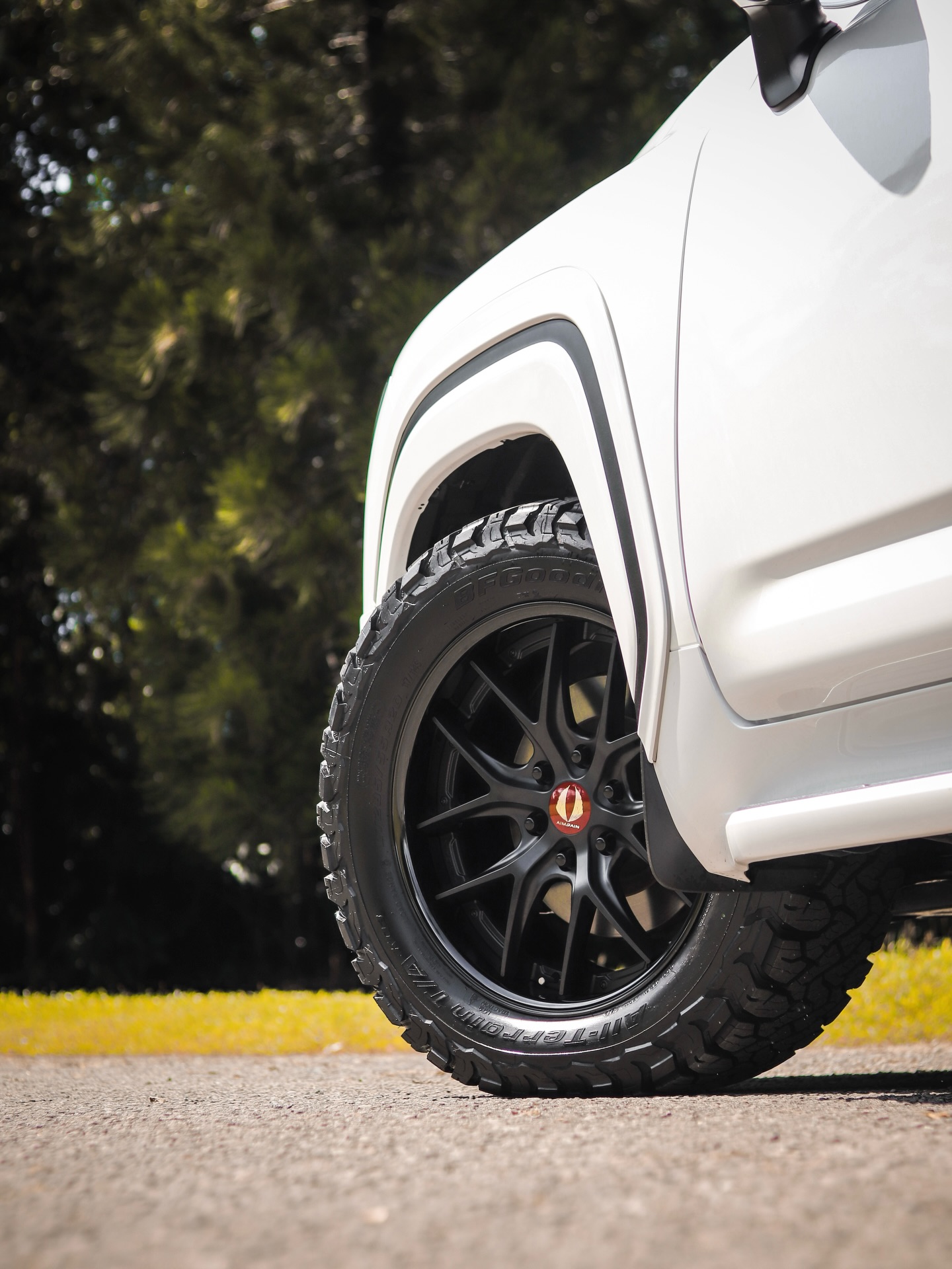 Toyota Land Cruiser 300 ZX loaded with 20” Aimgain GTM-X in Matte