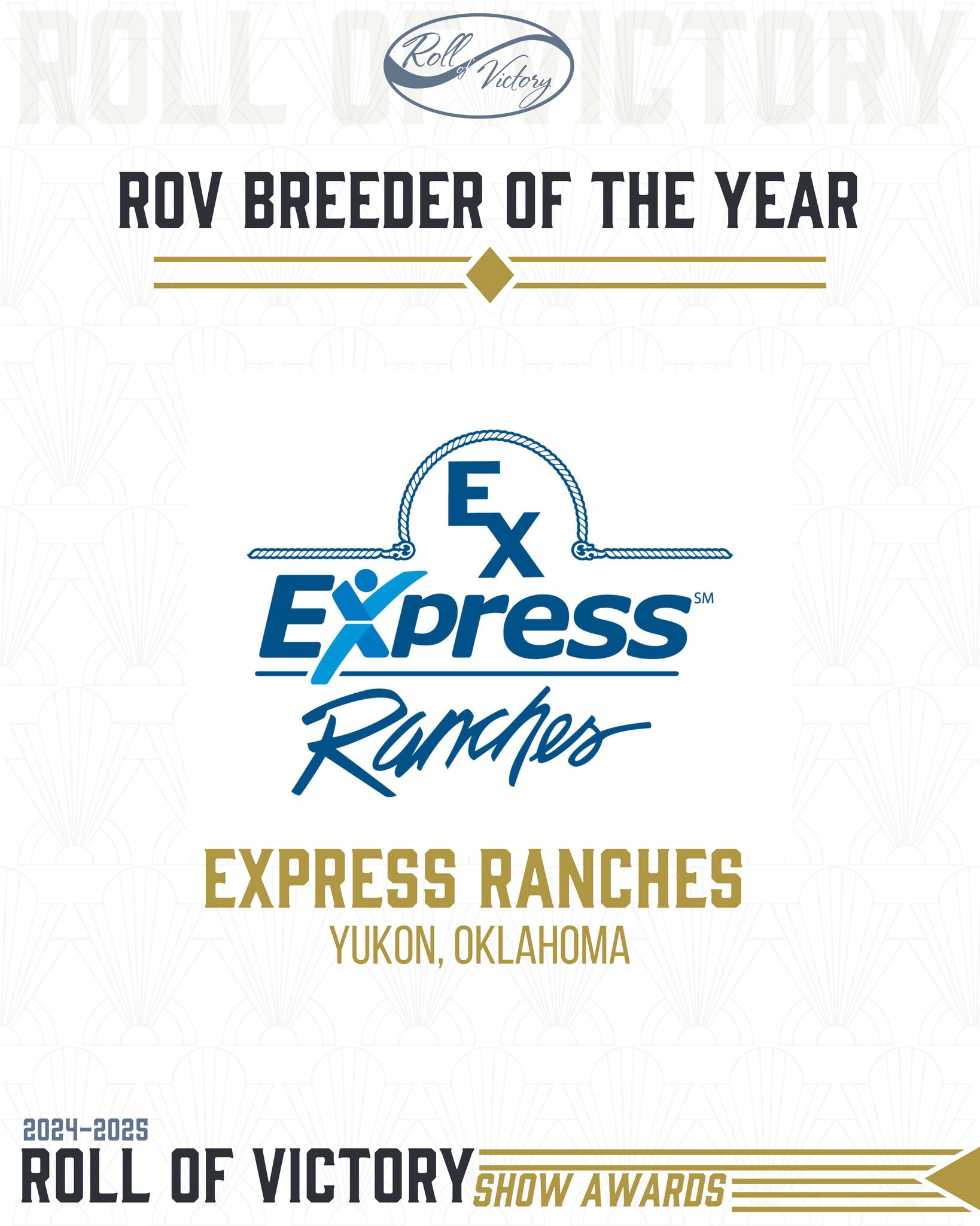 American - Your 2024-2025 ROV Breeder of the Year is Express Ranches ...